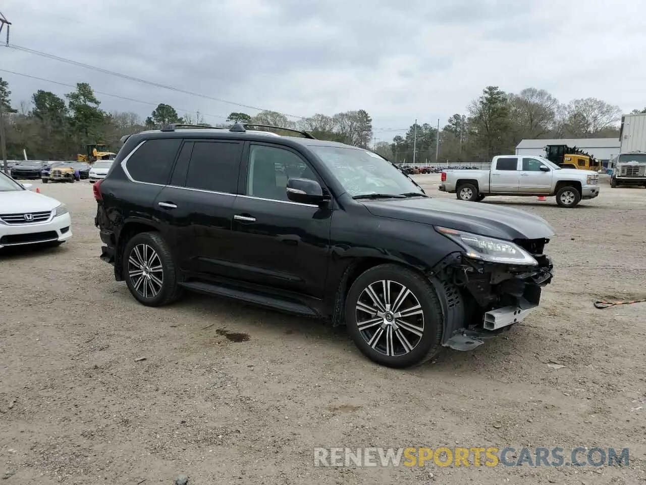 4 Фотография поврежденного автомобиля JTJFY7AX9M4340637 LEXUS LX570 2021