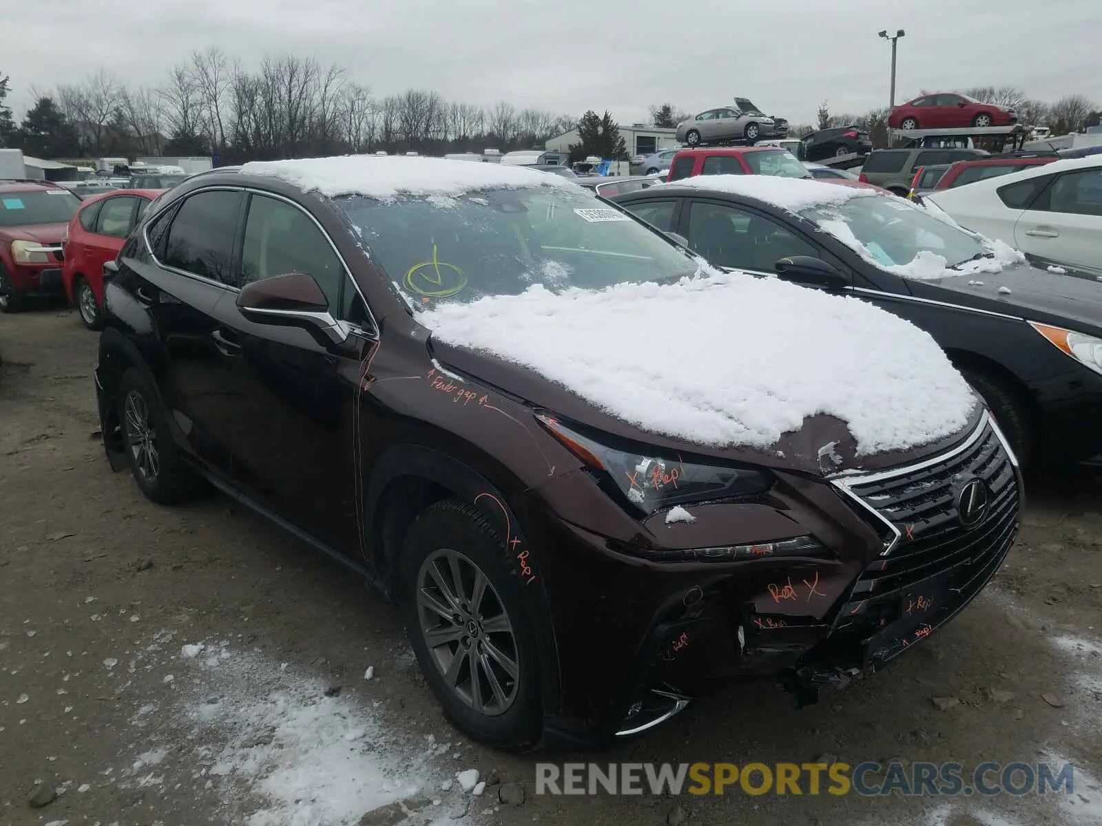 1 Photograph of a damaged car JTJBARBZ0K2208180 LEXUS NX 2019
