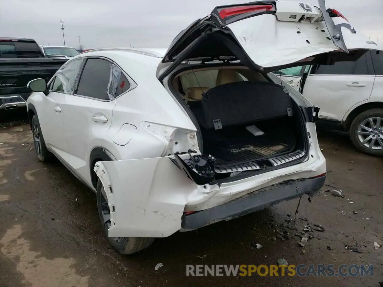 3 Фотография поврежденного автомобиля JTJBARBZ3K2198485 LEXUS NX 2019