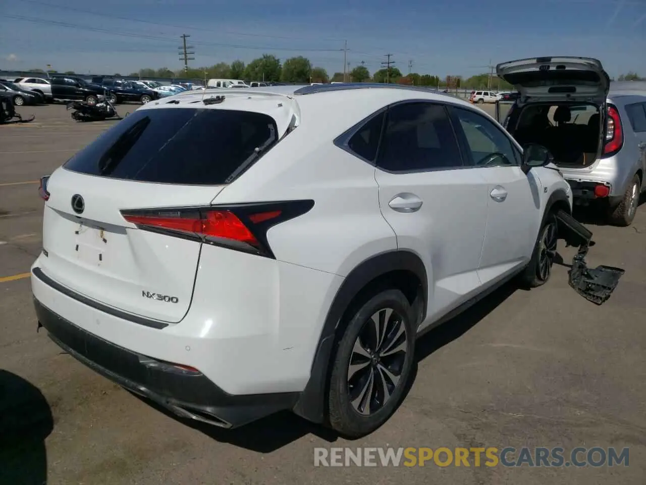 4 Фотография поврежденного автомобиля JTJBARBZ5K2186130 LEXUS NX 2019