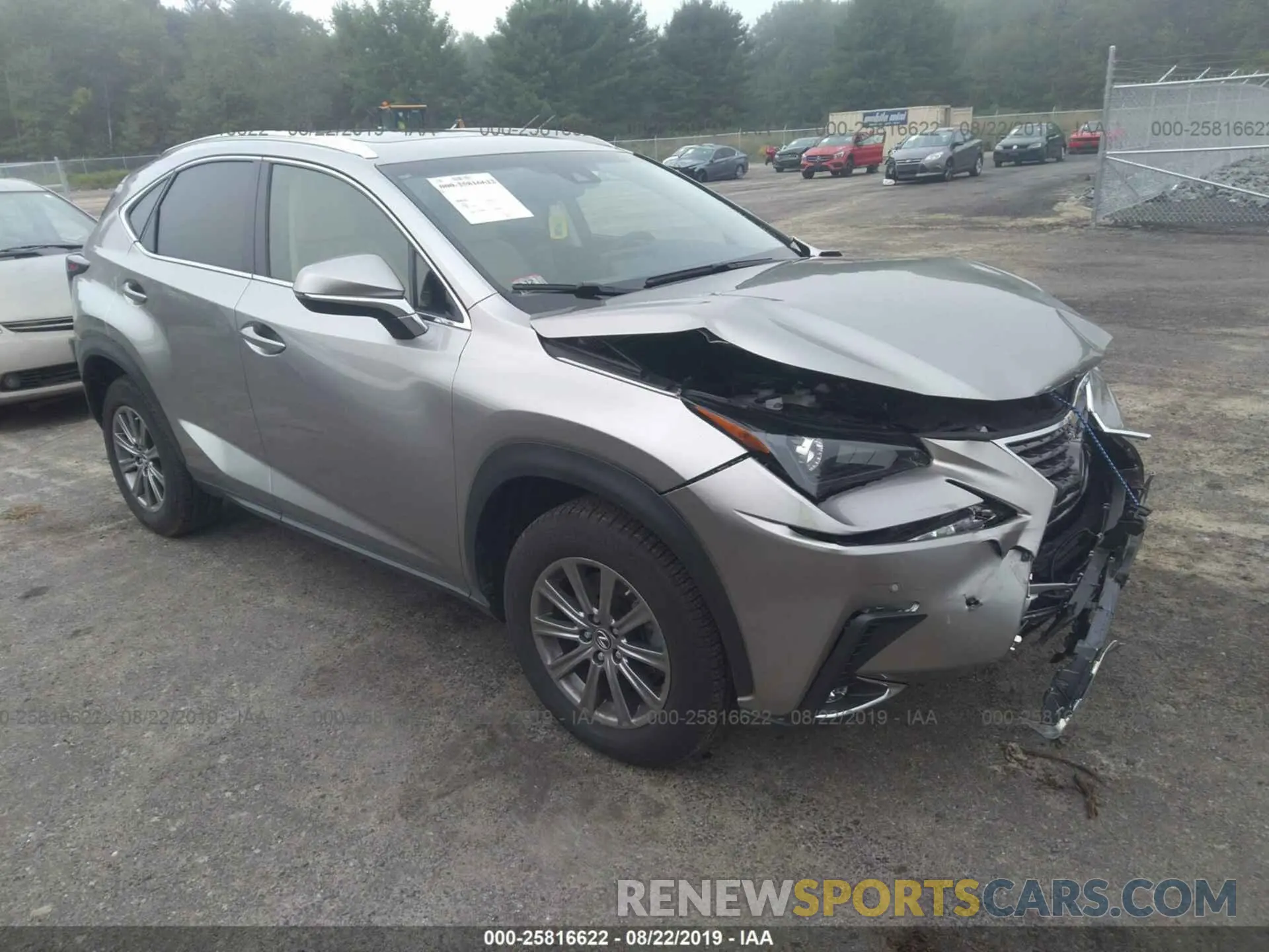 1 Photograph of a damaged car JTJBARBZ5K2194745 LEXUS NX 2019