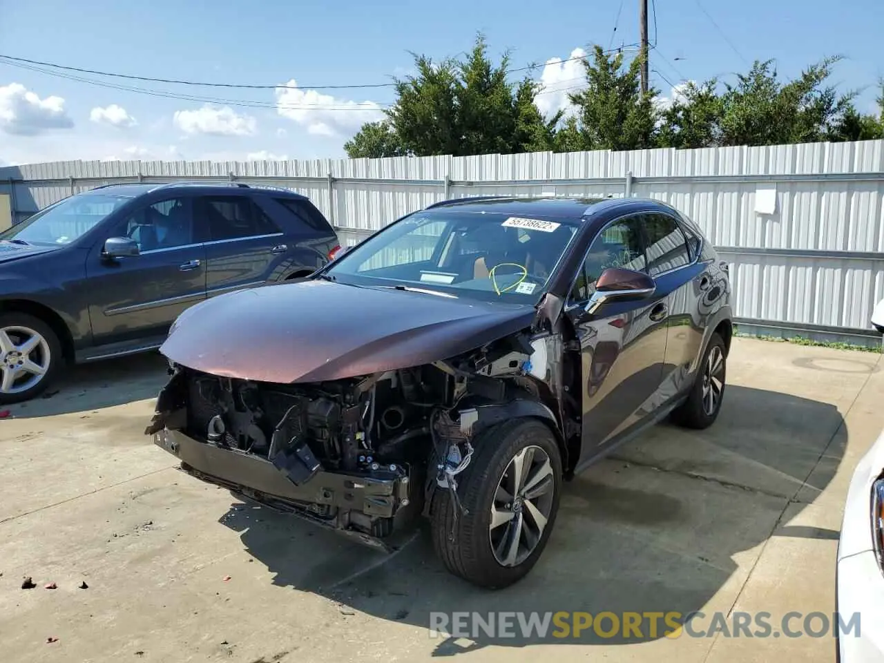 2 Photograph of a damaged car JTJBARBZ6K2189702 LEXUS NX 2019