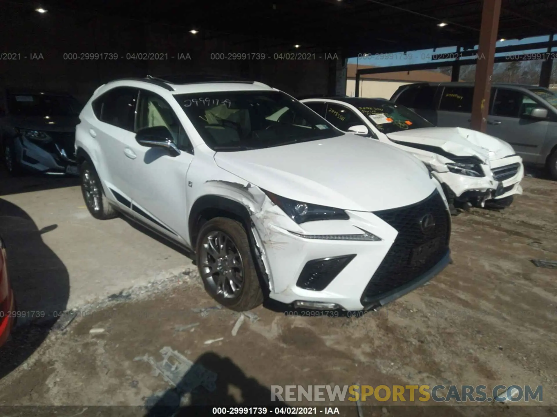 1 Photograph of a damaged car JTJBARBZ6K2215988 LEXUS NX 2019
