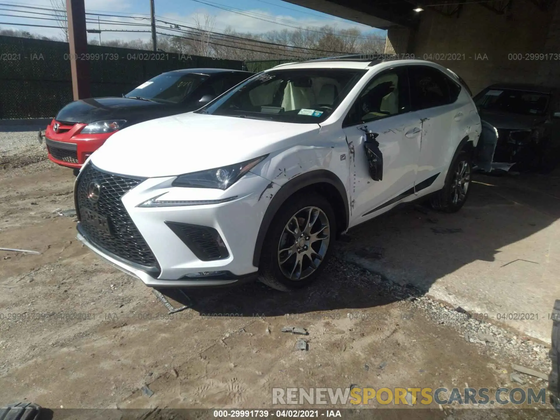 2 Photograph of a damaged car JTJBARBZ6K2215988 LEXUS NX 2019