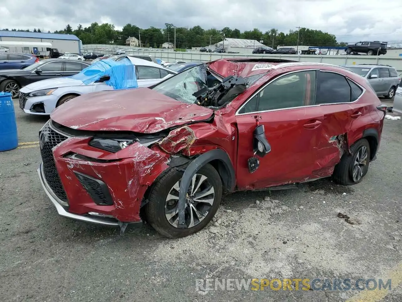 1 Photograph of a damaged car JTJBARBZ7K2194925 LEXUS NX 2019