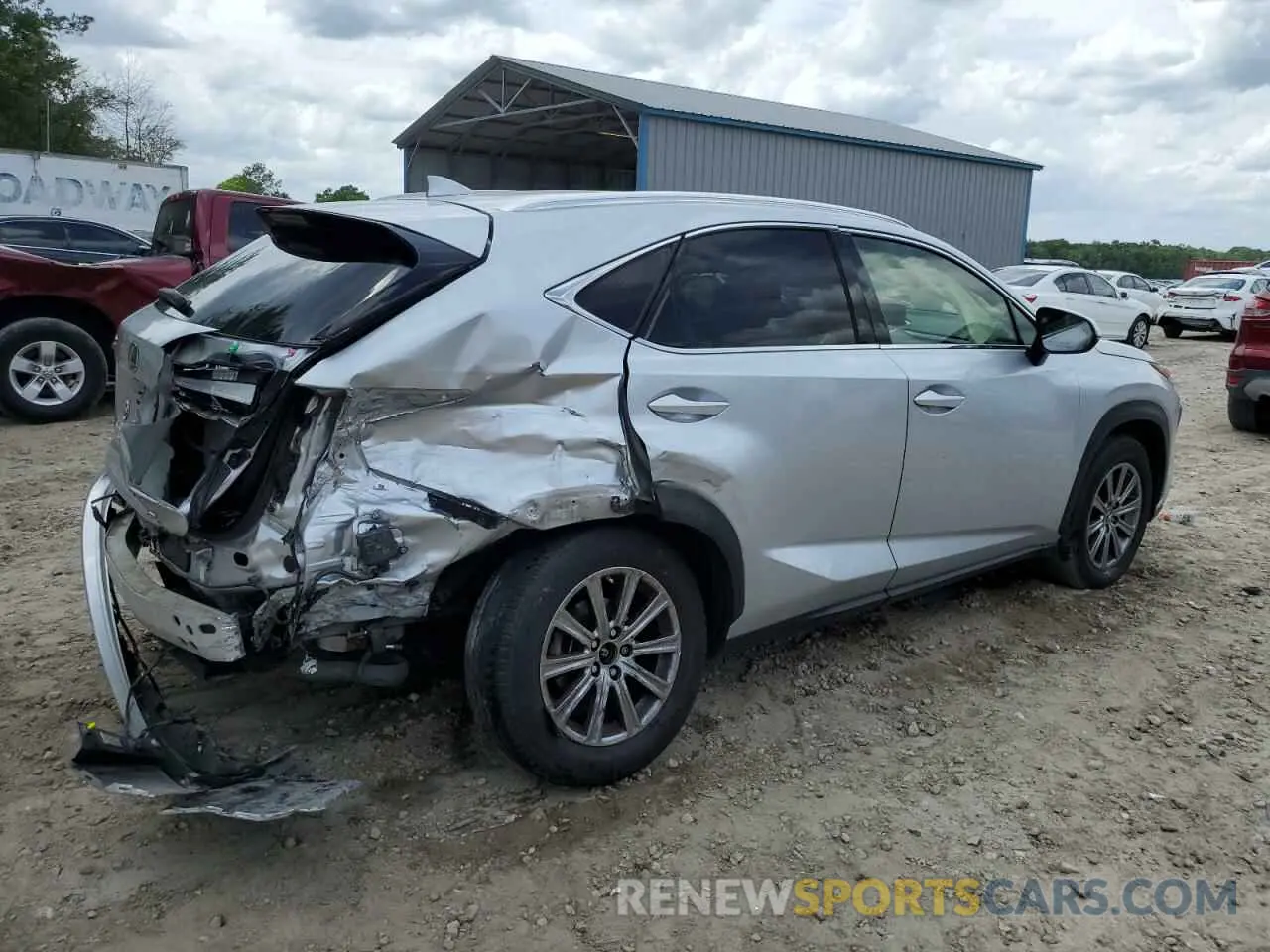 3 Фотография поврежденного автомобиля JTJBARBZ8K2187451 LEXUS NX 2019
