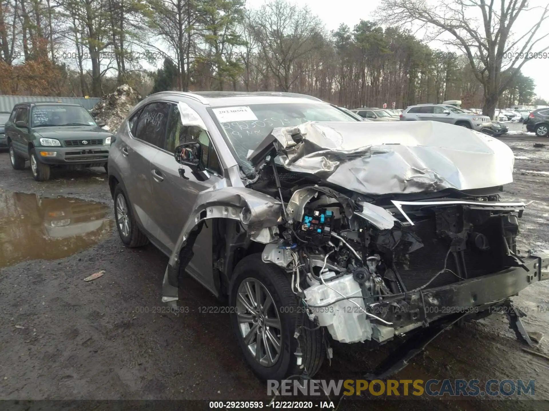 1 Photograph of a damaged car JTJBARBZ8K2214311 LEXUS NX 2019