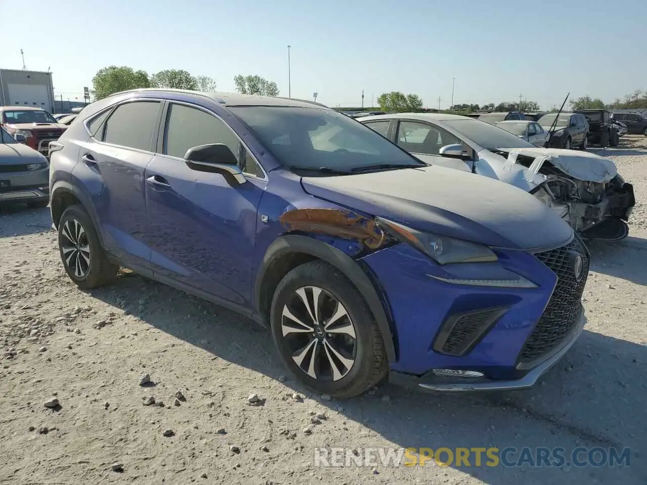 4 Фотография поврежденного автомобиля JTJBARBZ8K2217015 LEXUS NX 2019