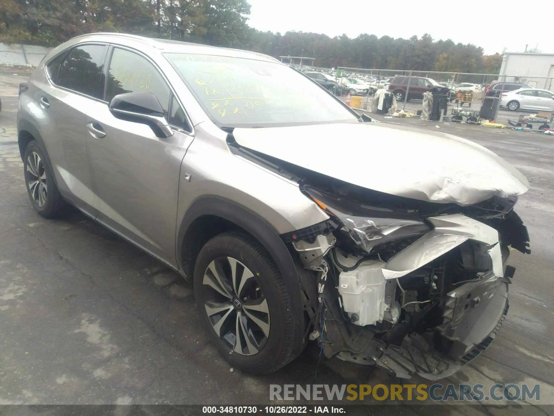 1 Фотография поврежденного автомобиля JTJBARBZ9K2182274 LEXUS NX 2019