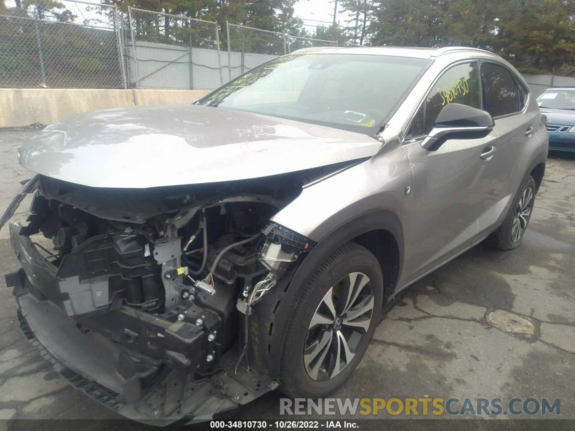 2 Фотография поврежденного автомобиля JTJBARBZ9K2182274 LEXUS NX 2019