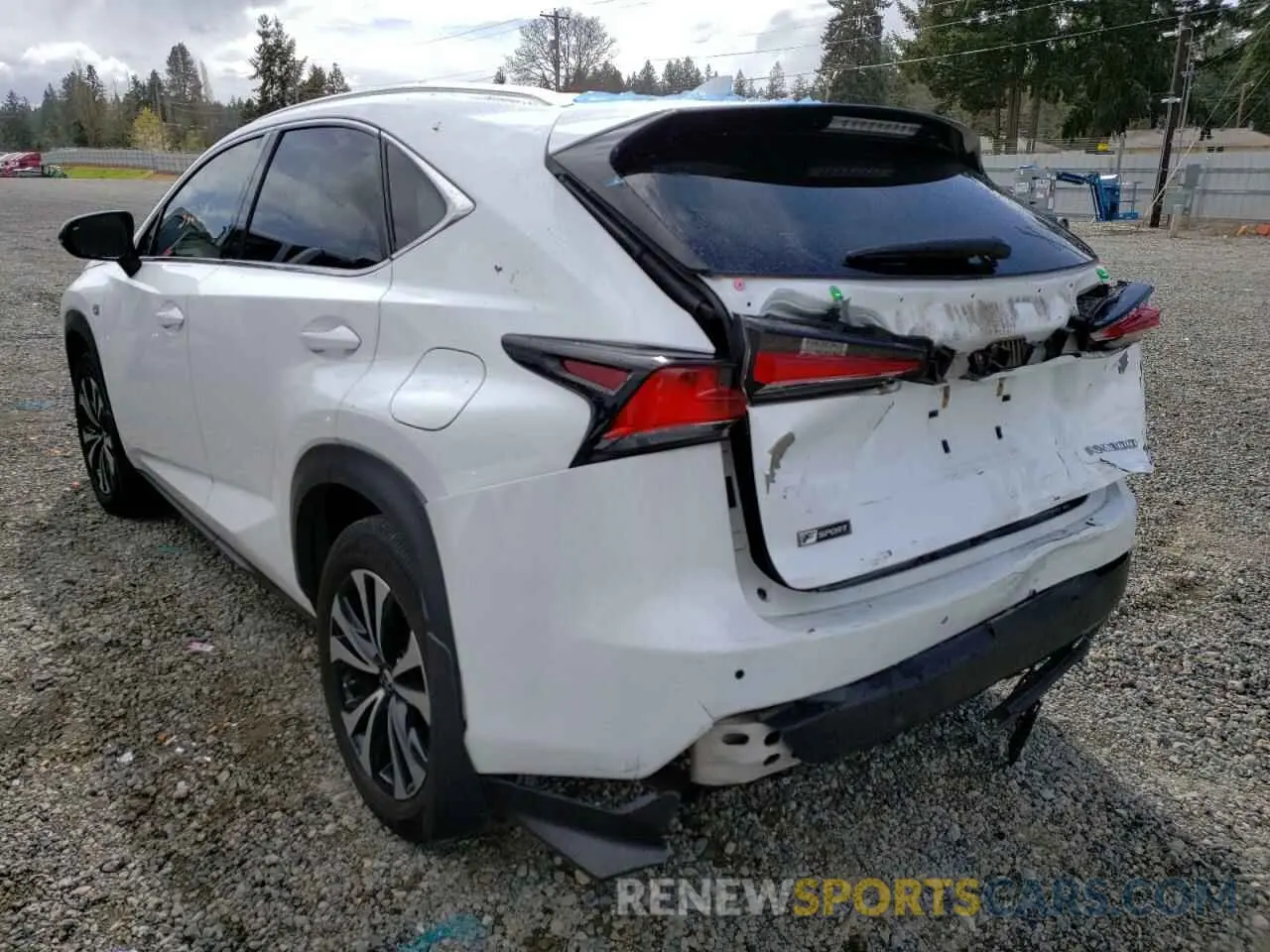 3 Photograph of a damaged car JTJBARBZXK2199214 LEXUS NX 2019