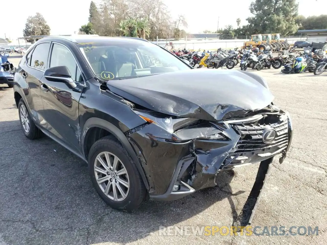 1 Photograph of a damaged car JTJBJRBZ3K2102466 LEXUS NX 2019