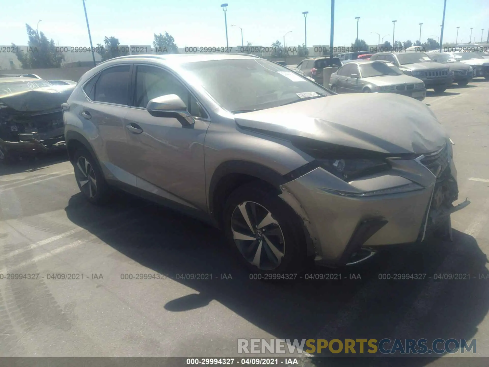 1 Photograph of a damaged car JTJBJRBZ6K2100145 LEXUS NX 2019