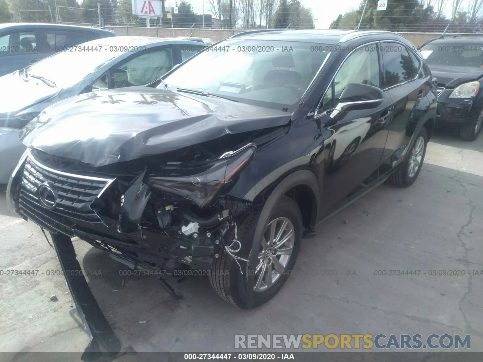 2 Фотография поврежденного автомобиля JTJBJRBZ9K2102942 LEXUS NX 2019