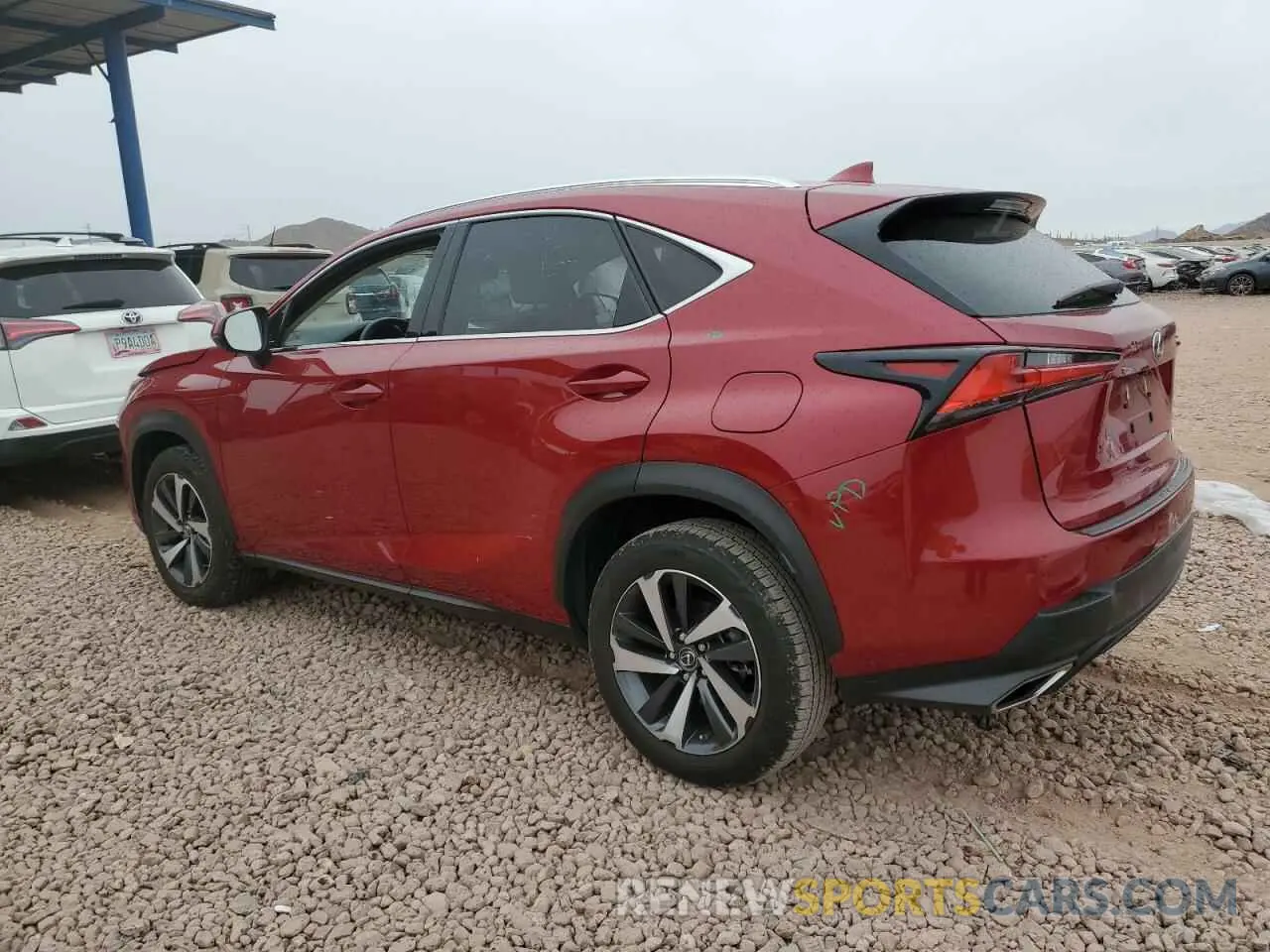 2 Фотография поврежденного автомобиля JTJYARBZ0K2126671 LEXUS NX 2019