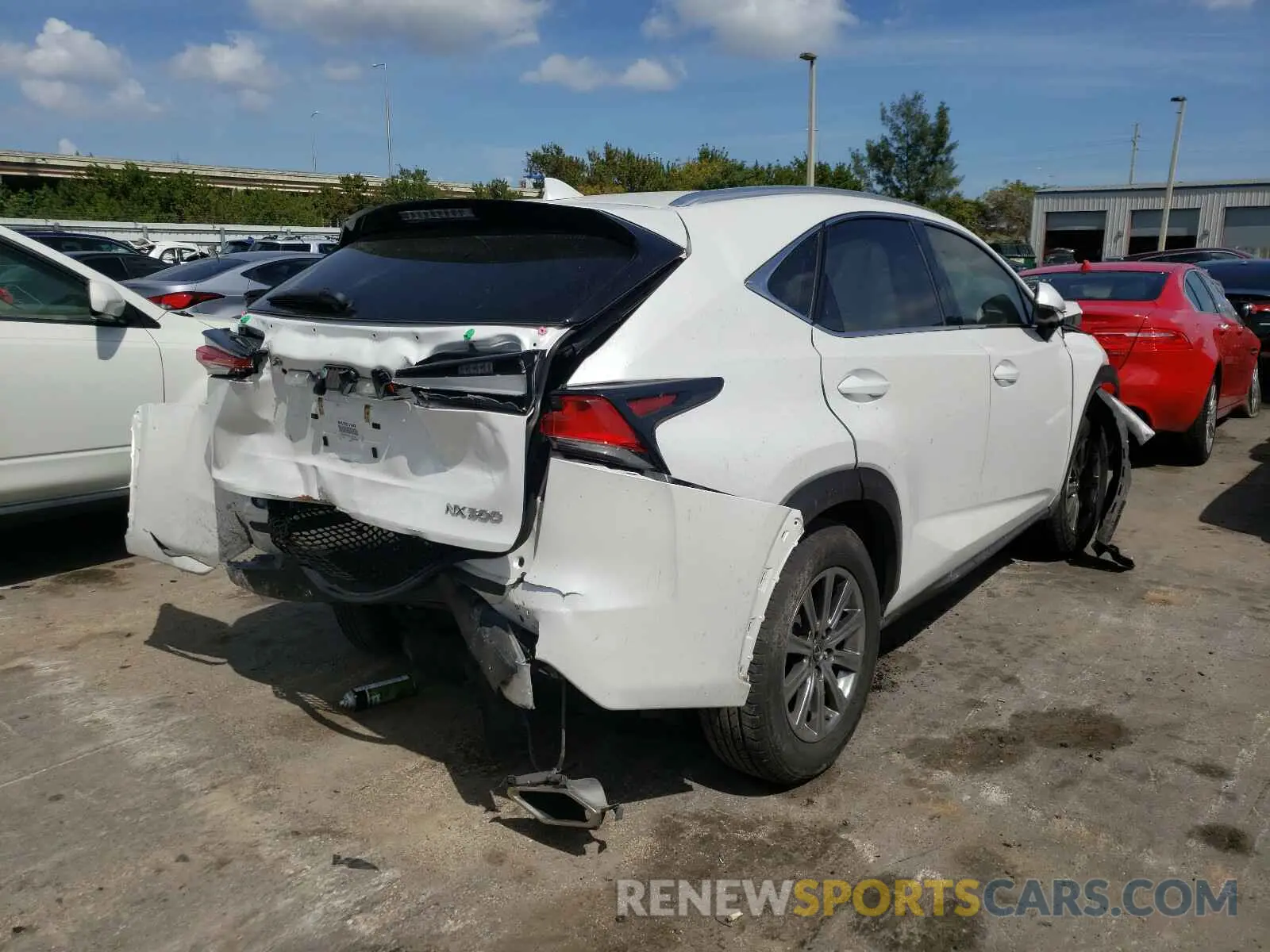 4 Фотография поврежденного автомобиля JTJYARBZ0K2157113 LEXUS NX 2019