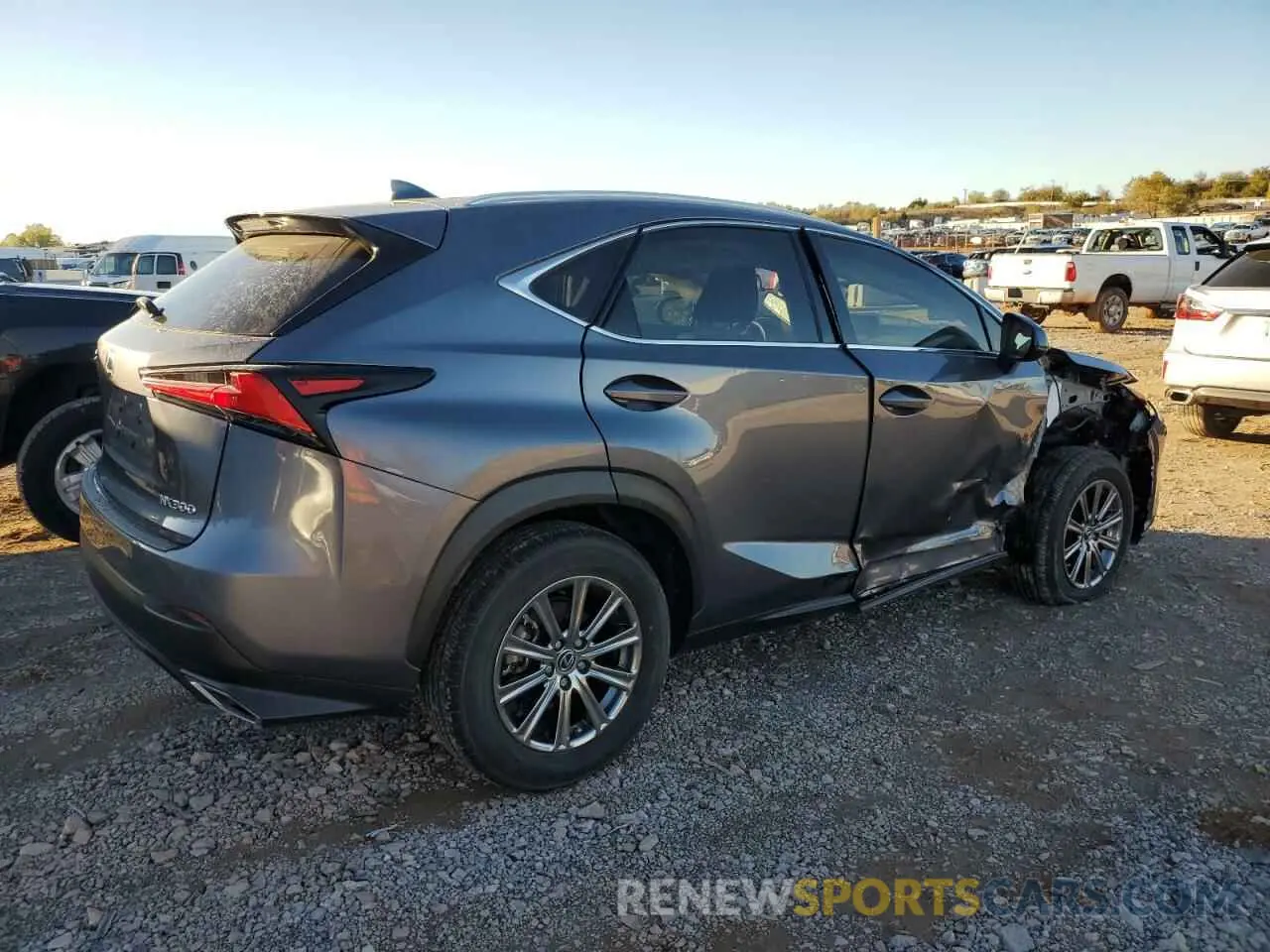 3 Фотография поврежденного автомобиля JTJYARBZ2K2124954 LEXUS NX 2019