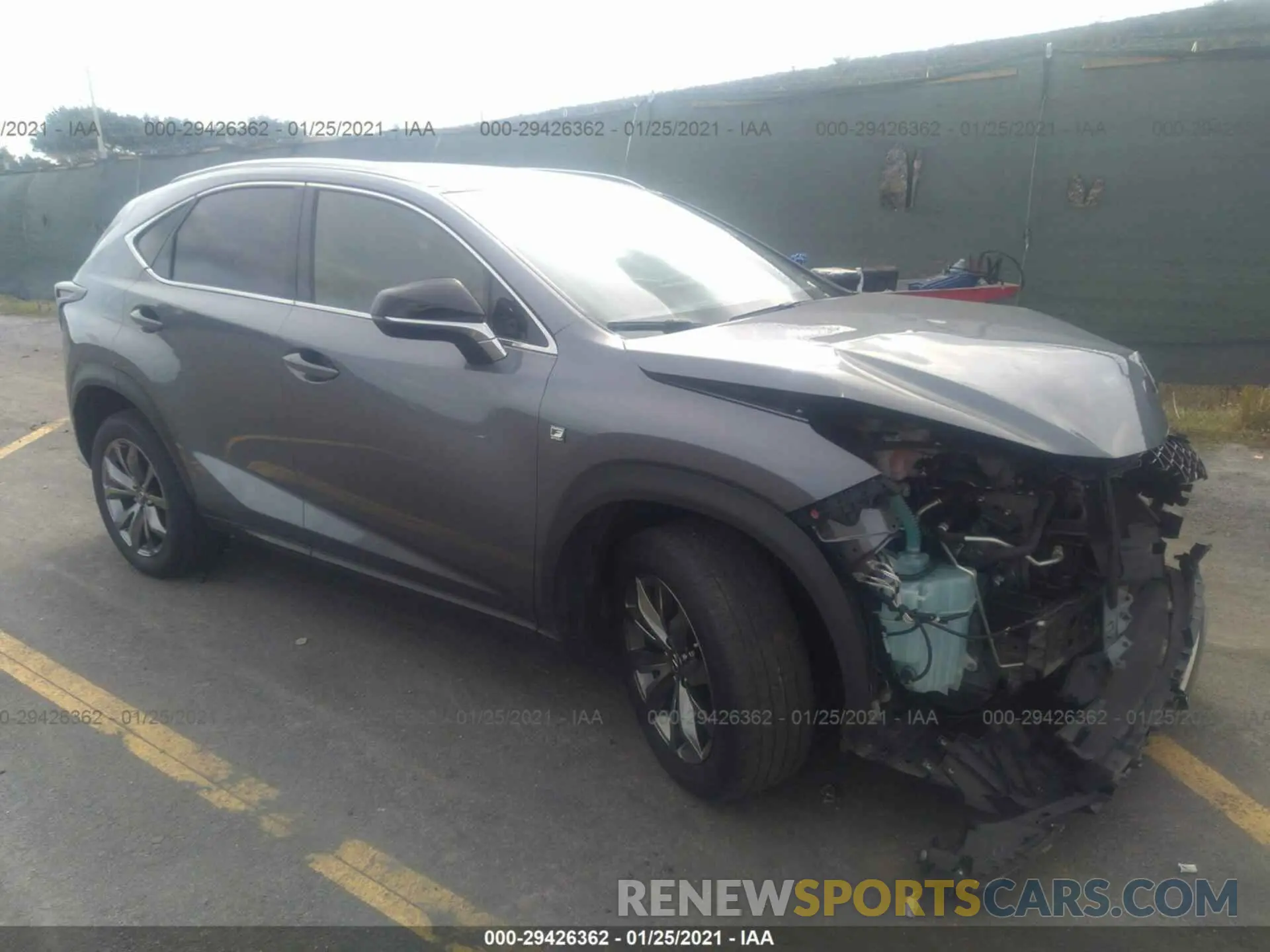 1 Фотография поврежденного автомобиля JTJYARBZ9K2156011 LEXUS NX 2019