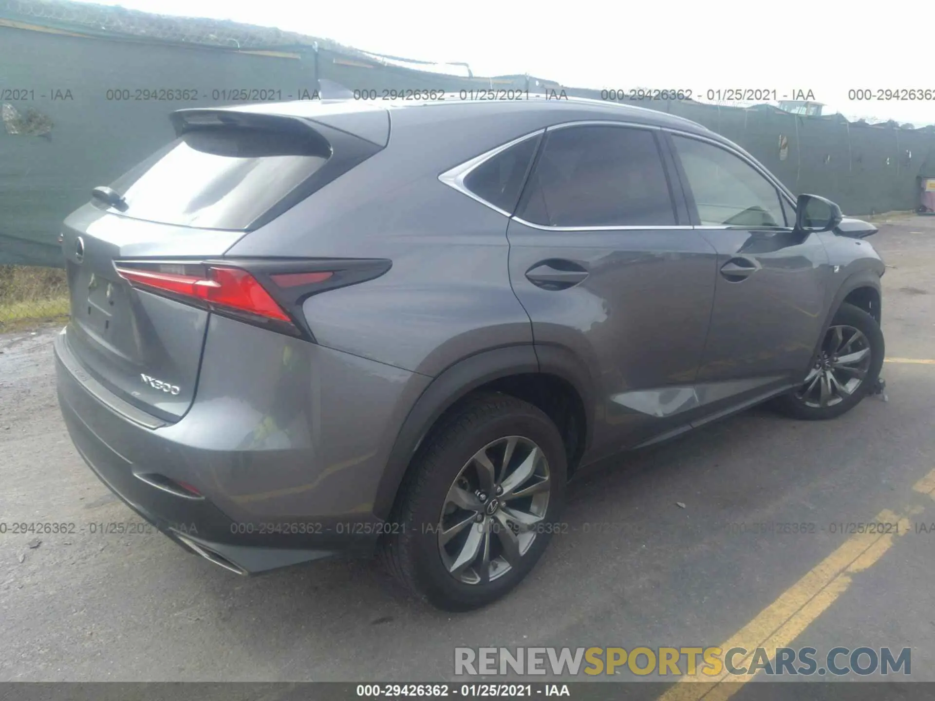 4 Фотография поврежденного автомобиля JTJYARBZ9K2156011 LEXUS NX 2019