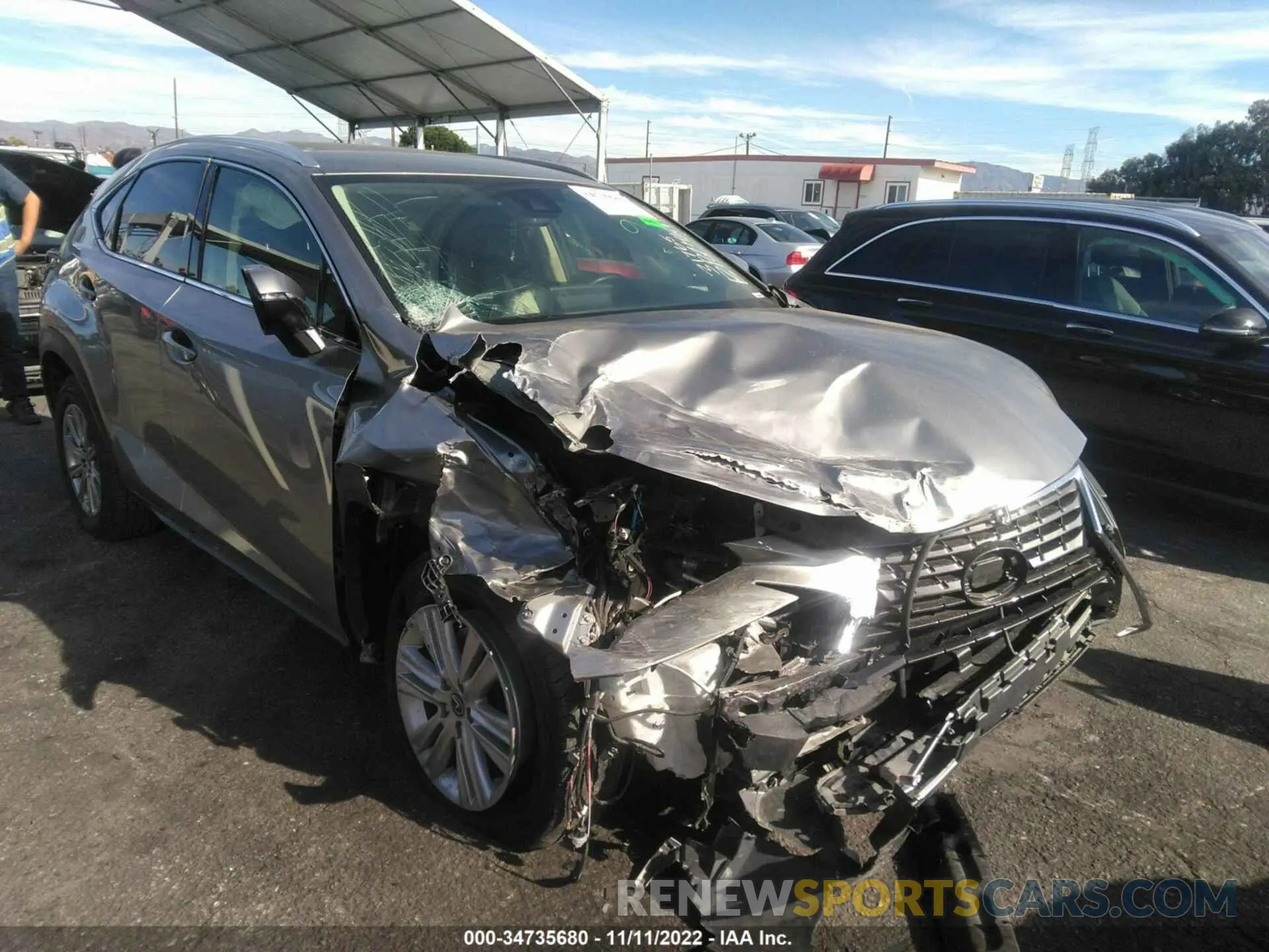 1 Фотография поврежденного автомобиля JTJAARBZ6L5020579 LEXUS NX 2020