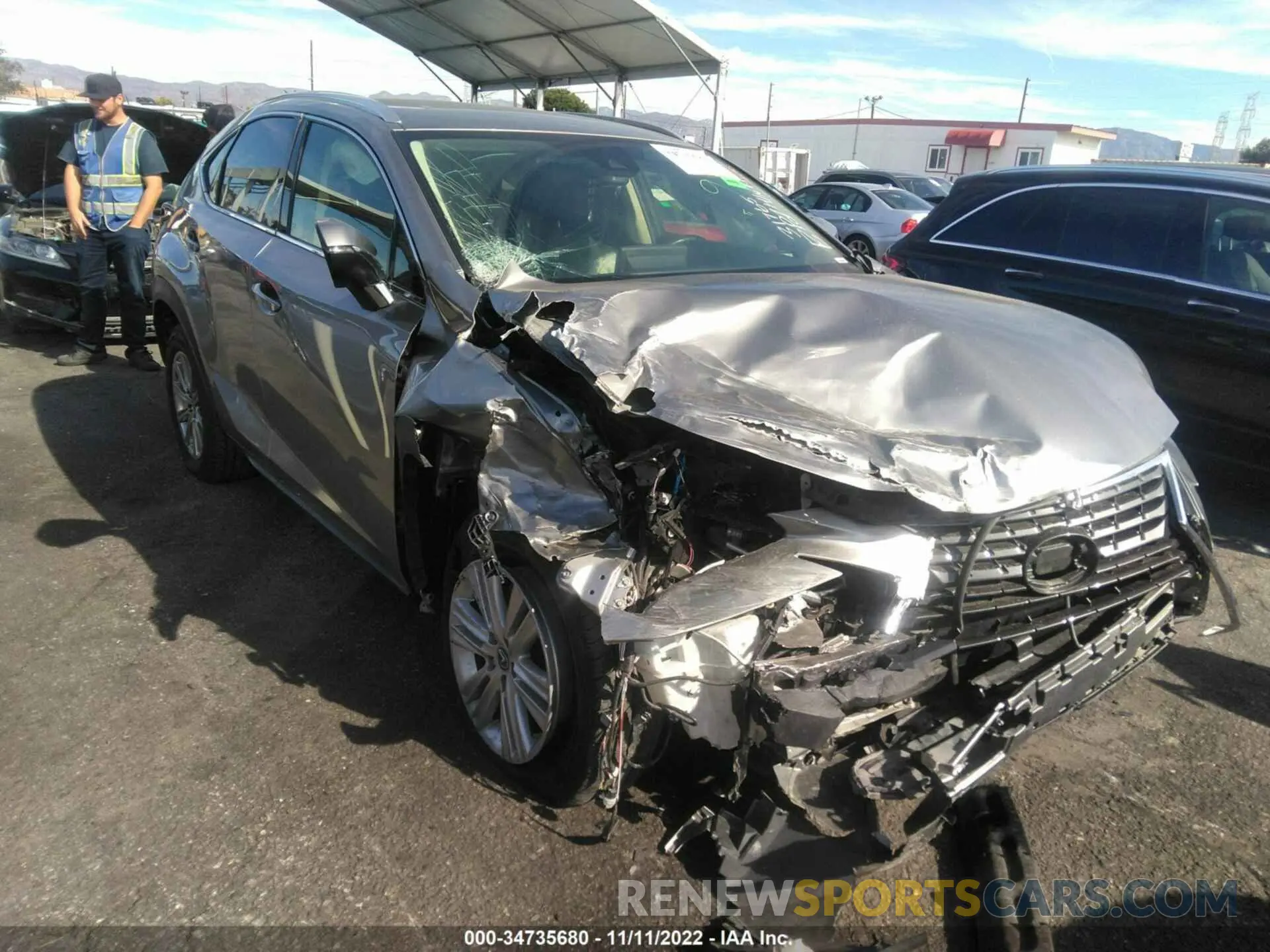6 Фотография поврежденного автомобиля JTJAARBZ6L5020579 LEXUS NX 2020