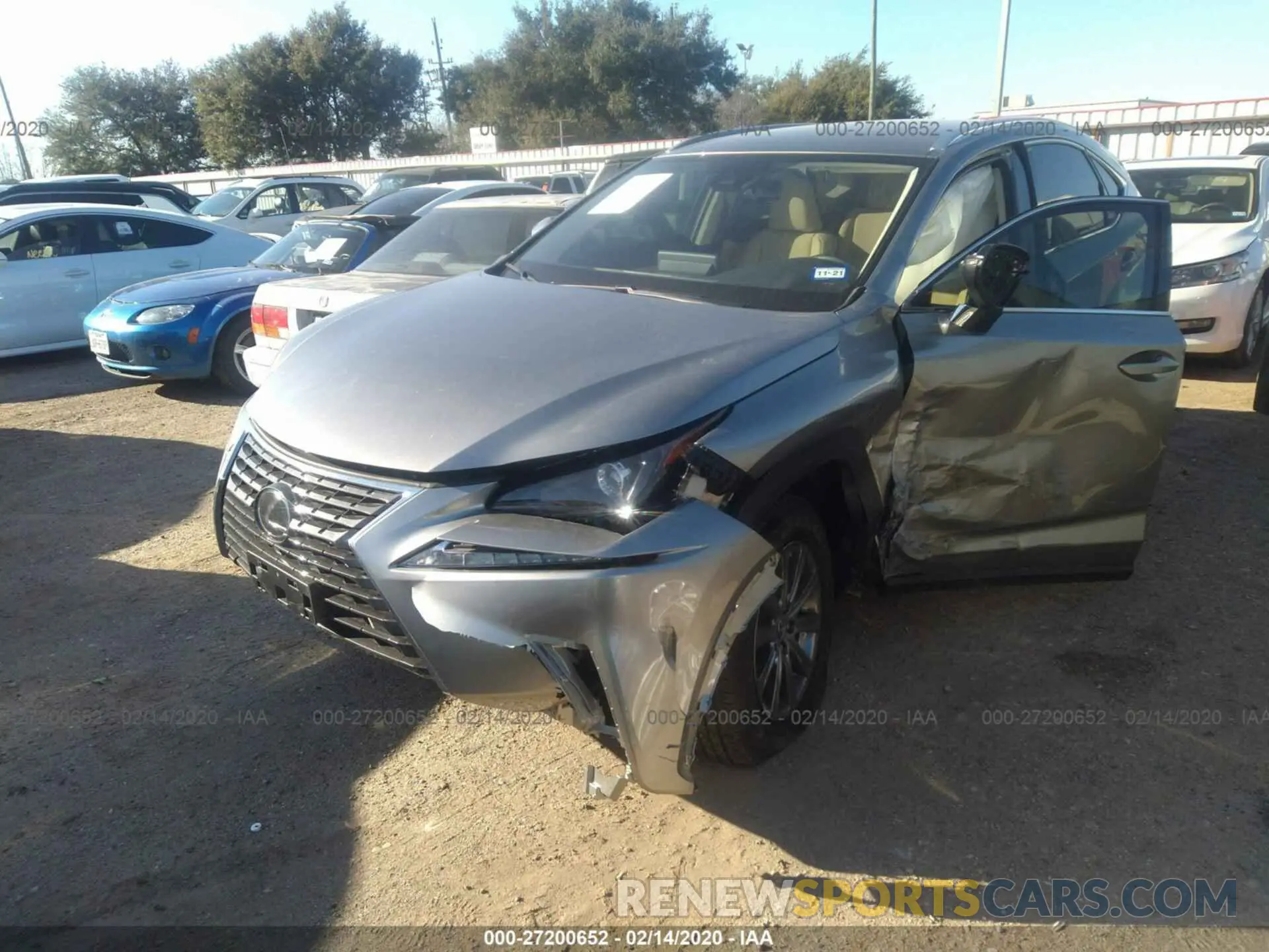 2 Photograph of a damaged car JTJAARBZXL2161866 LEXUS NX 2020