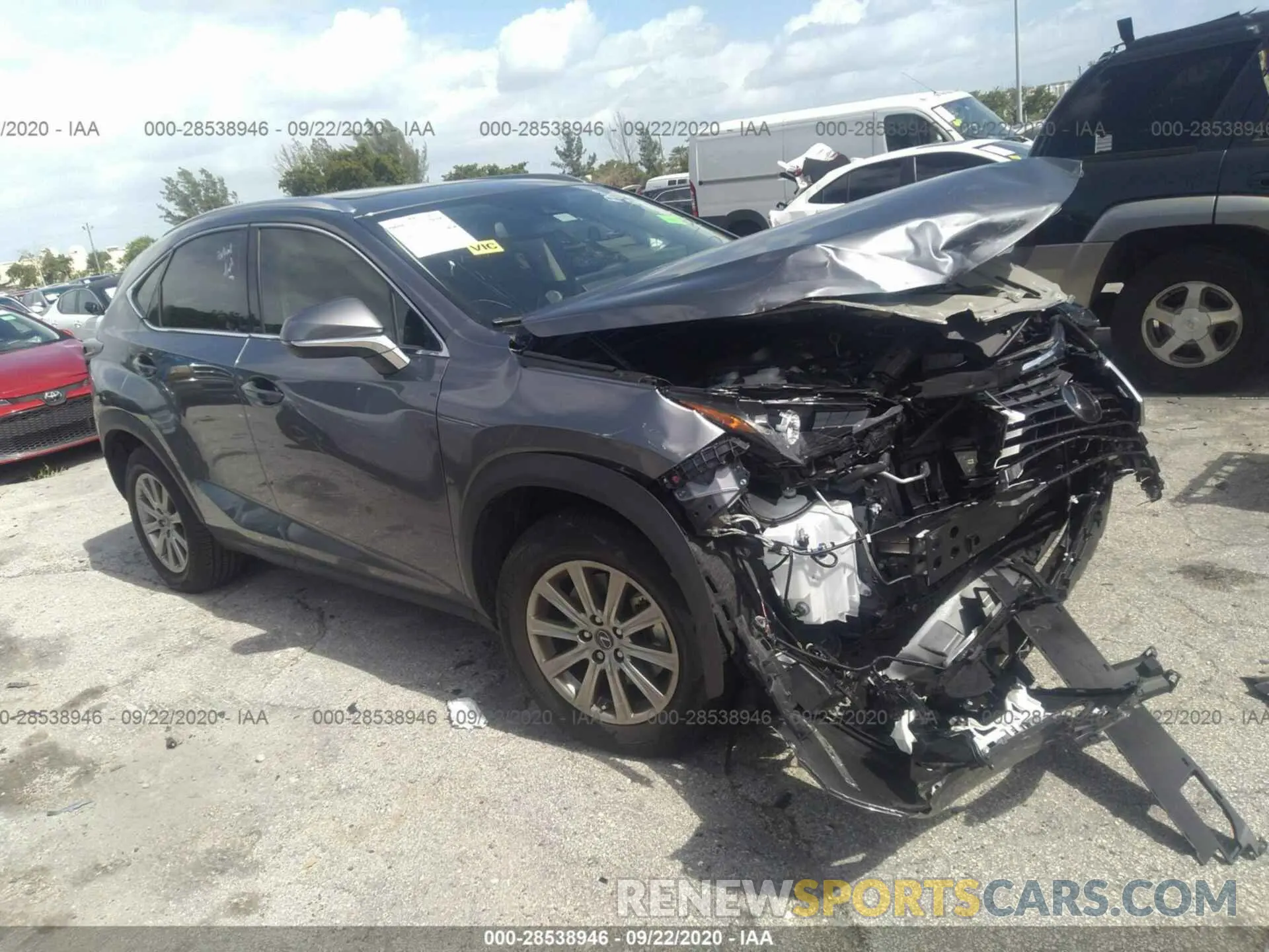 1 Photograph of a damaged car JTJDARBZ2L2165939 LEXUS NX 2020