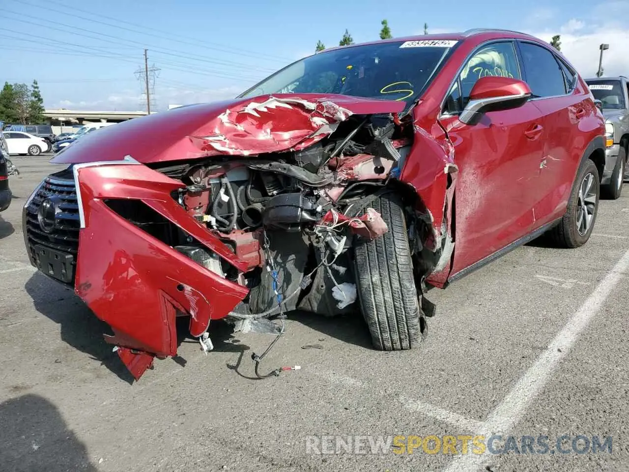 2 Photograph of a damaged car JTJDARBZ4L5005110 LEXUS NX 2020