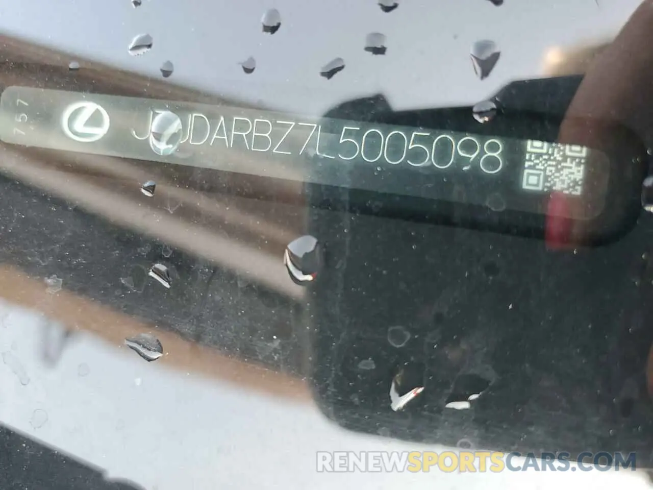 14 Photograph of a damaged car JTJDARBZ7L5005098 LEXUS NX 2020