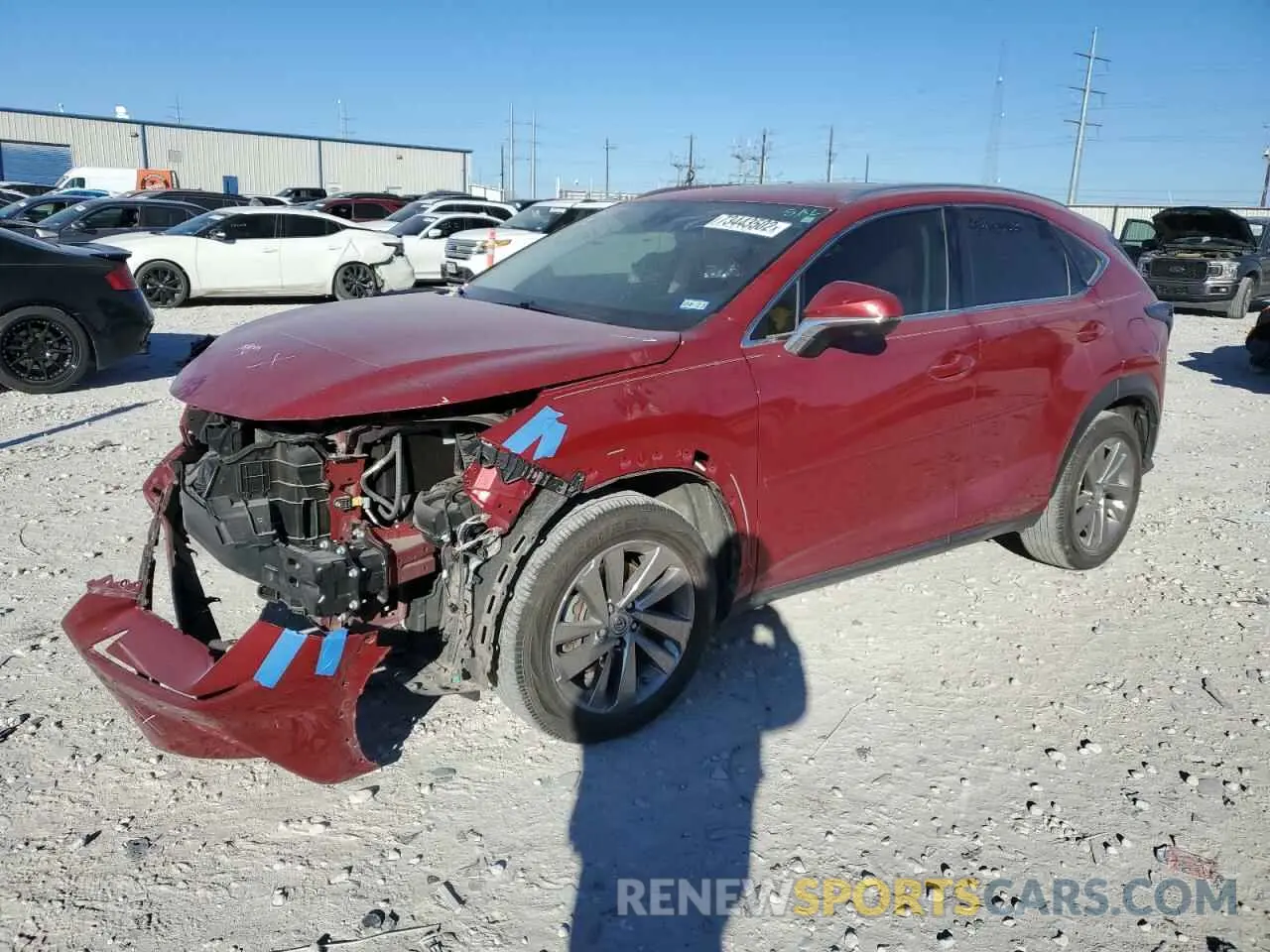 1 Фотография поврежденного автомобиля JTJGARBZ2L2160513 LEXUS NX 2020