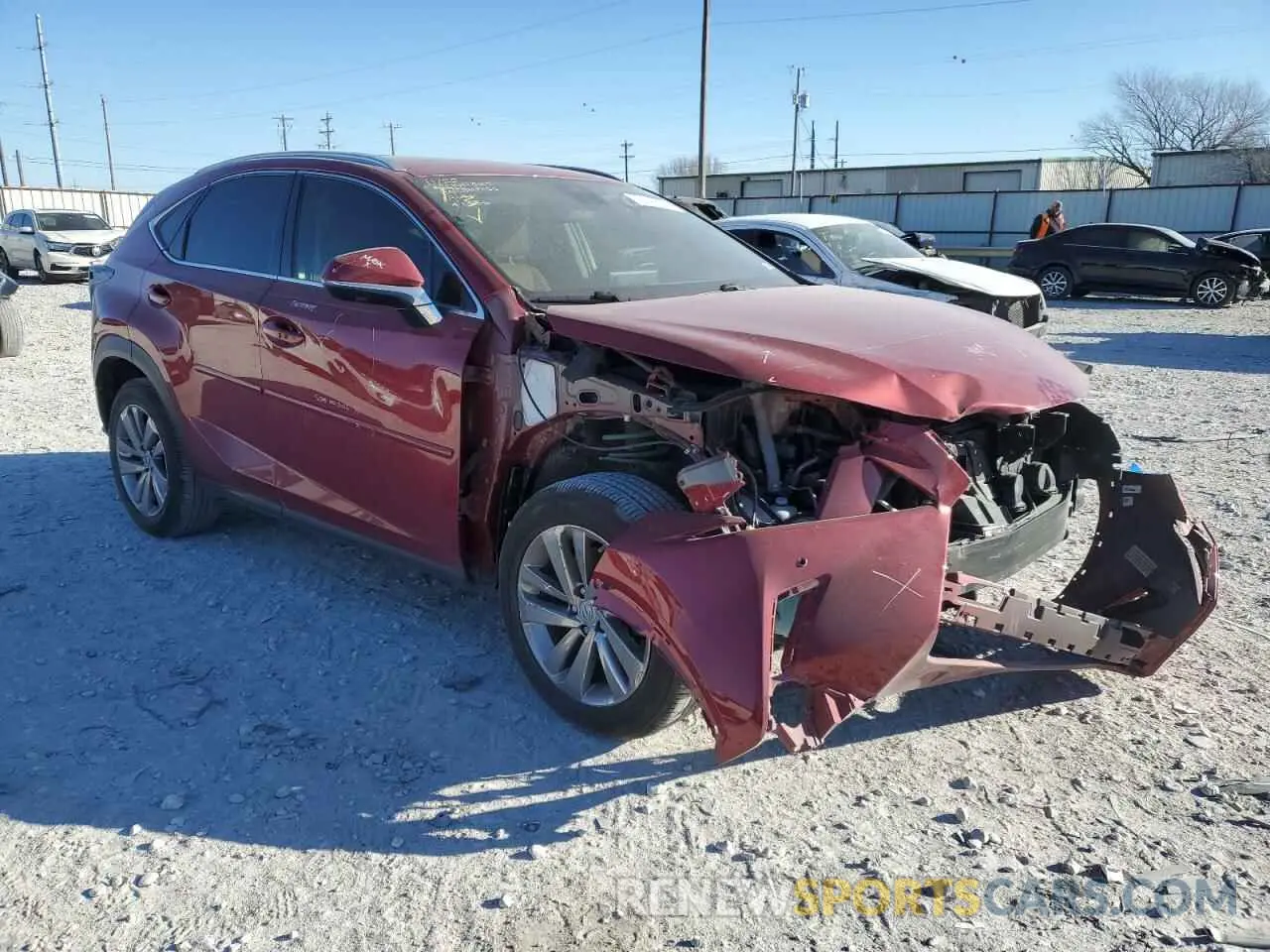 4 Фотография поврежденного автомобиля JTJGARBZ2L2160513 LEXUS NX 2020