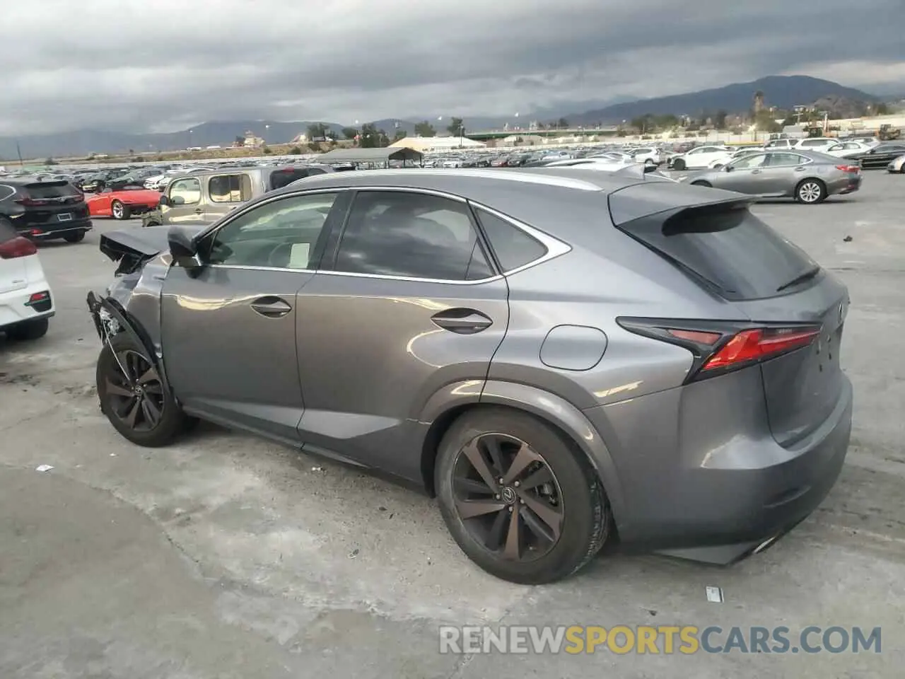 2 Фотография поврежденного автомобиля JTJGARBZ3L2171018 LEXUS NX 2020