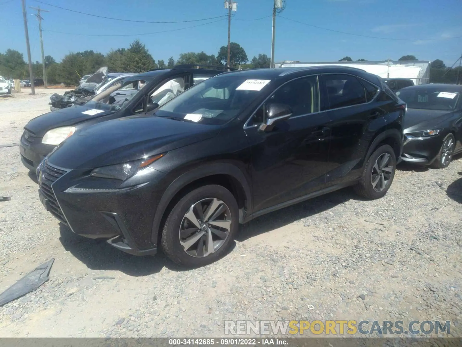 2 Photograph of a damaged car JTJGARBZXL5014634 LEXUS NX 2020