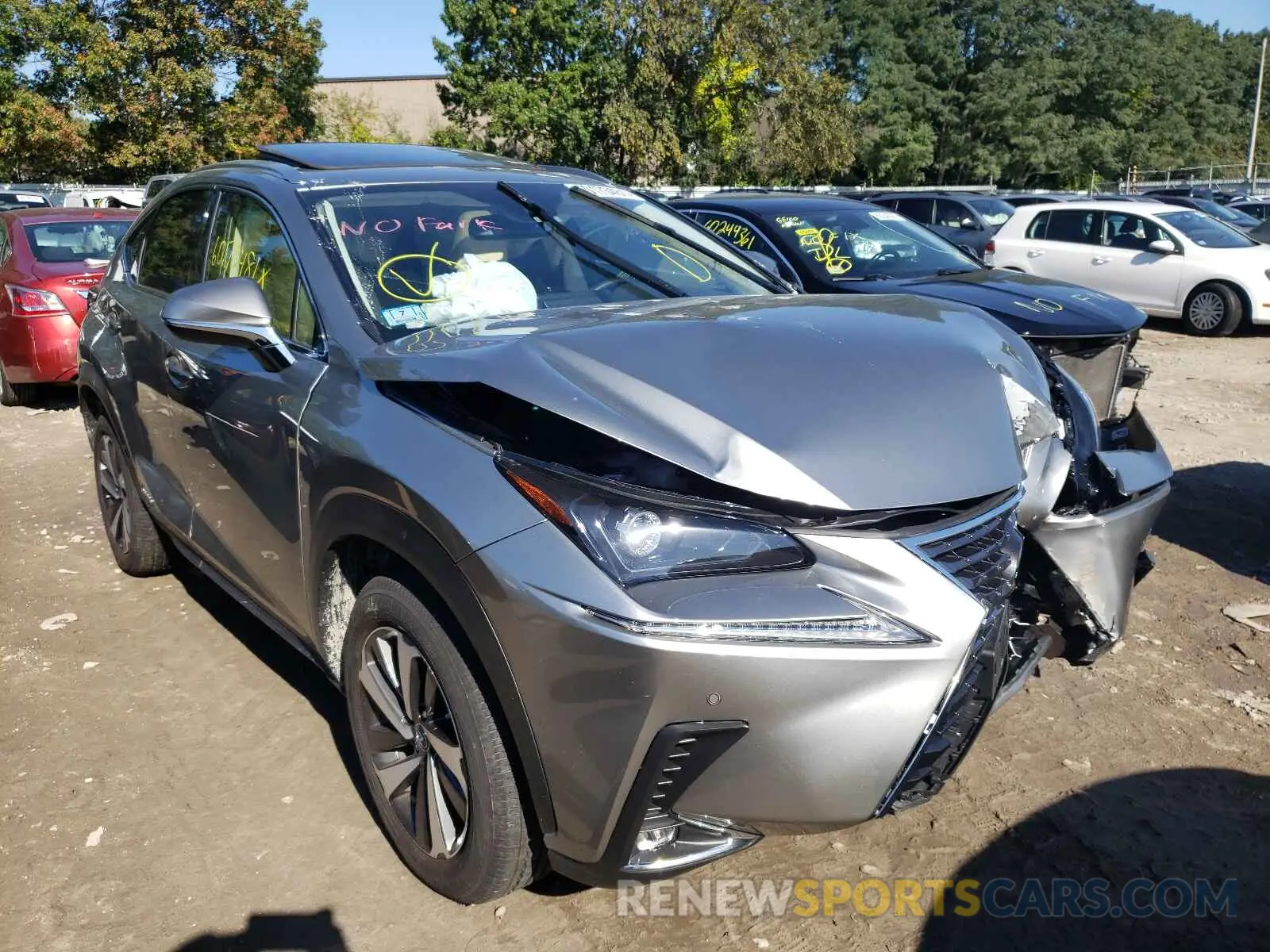 1 Photograph of a damaged car JTJGJRDZ1L2140296 LEXUS NX 2020
