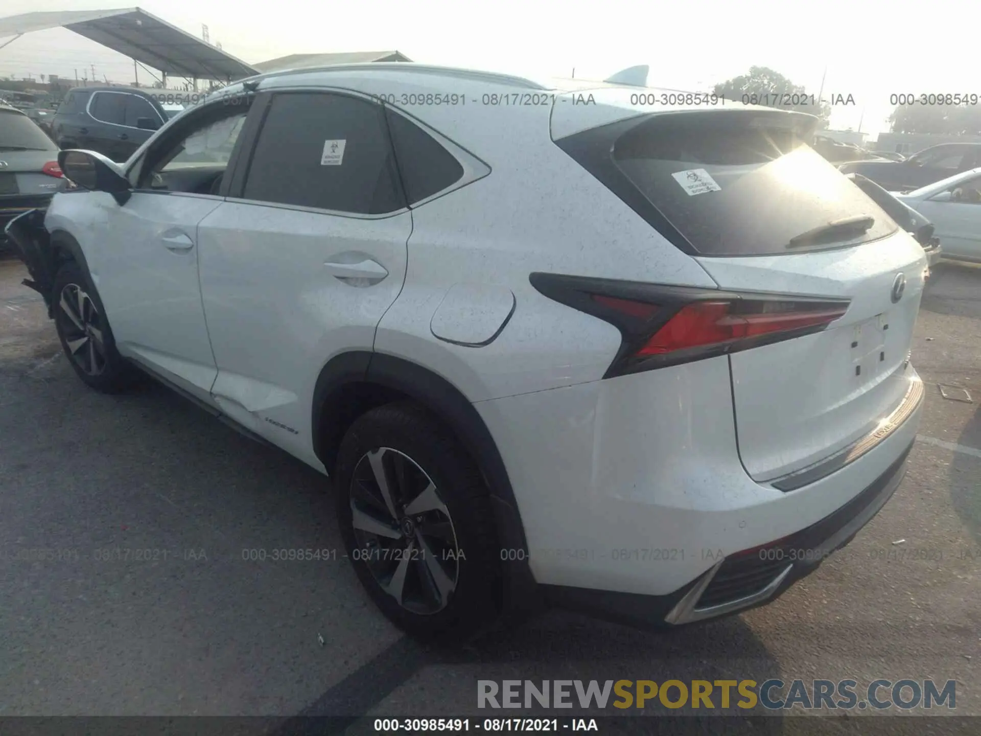 3 Photograph of a damaged car JTJGJRDZ9L5009549 LEXUS NX 2020