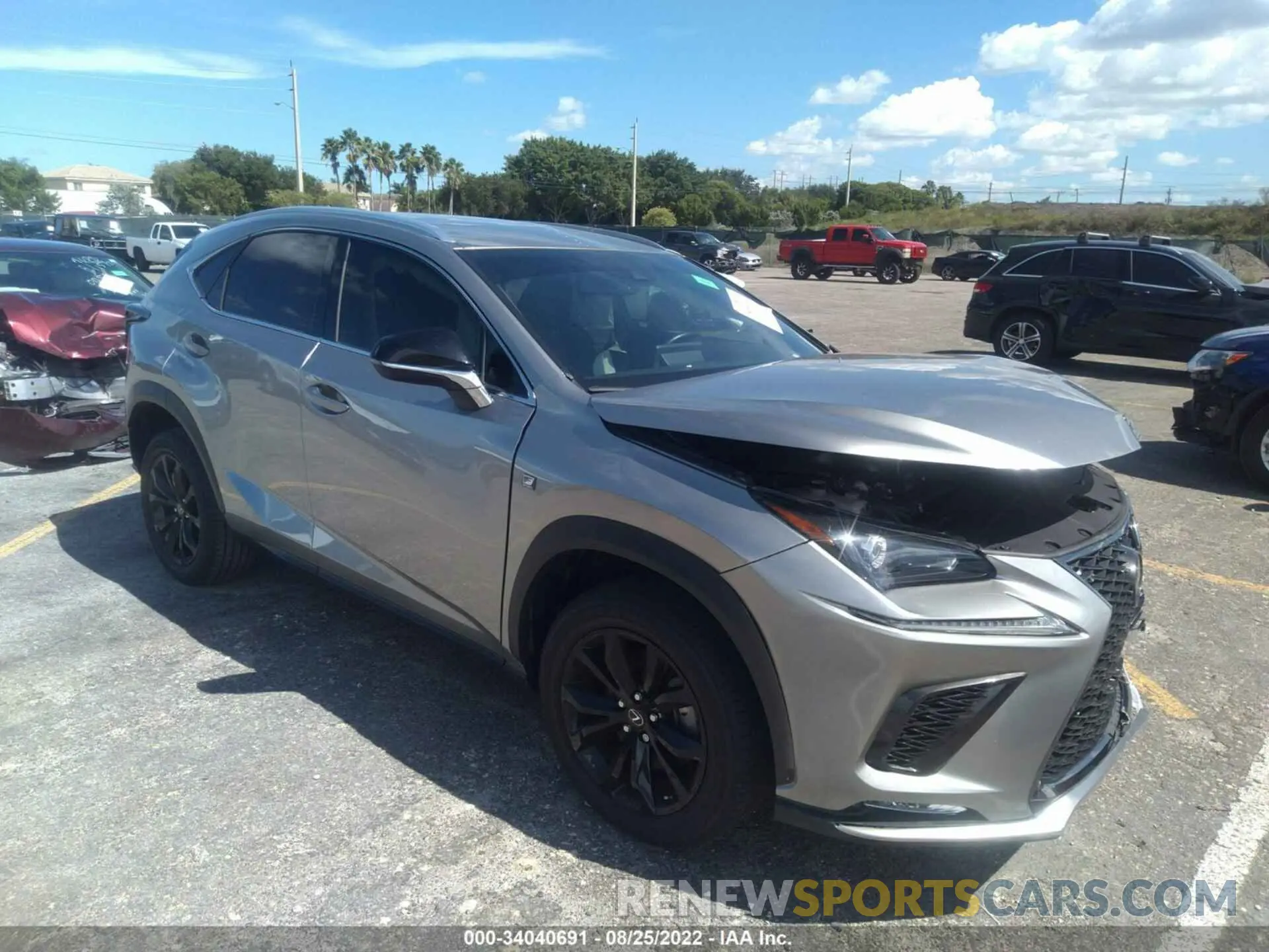 1 Photograph of a damaged car JTJJARBZ0L2172178 LEXUS NX 2020