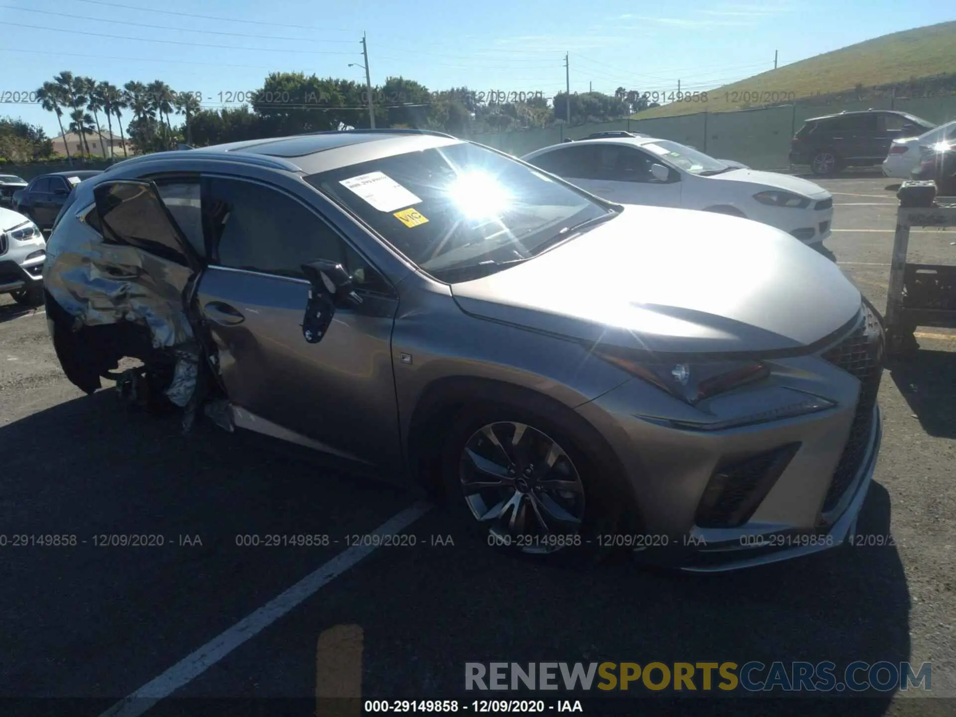 1 Photograph of a damaged car JTJSARBZ4L2178246 LEXUS NX 2020