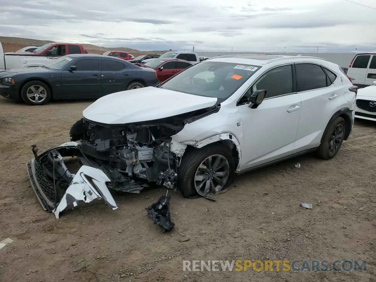 1 Photograph of a damaged car JTJSARBZ8L2172238 LEXUS NX 2020