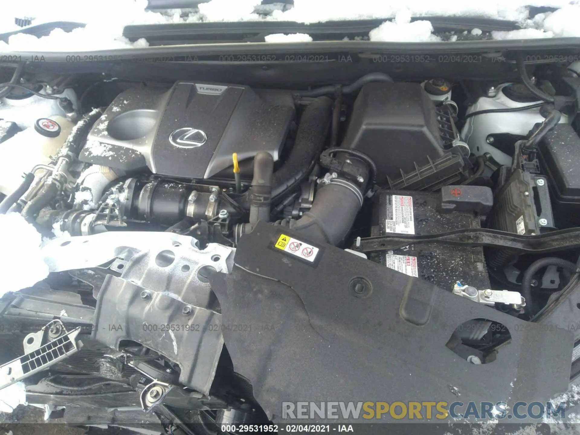 10 Photograph of a damaged car JTJSARDZ2L5012447 LEXUS NX 2020