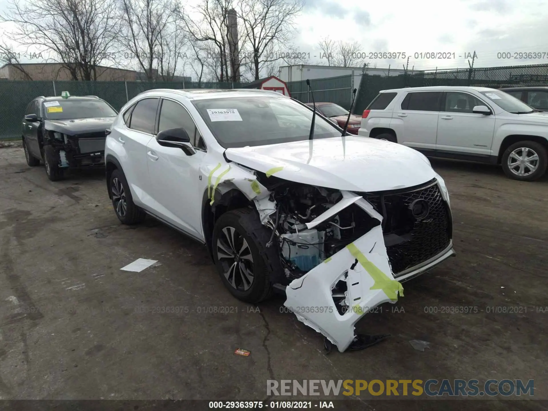 1 Photograph of a damaged car JTJSARDZ2L5015851 LEXUS NX 2020