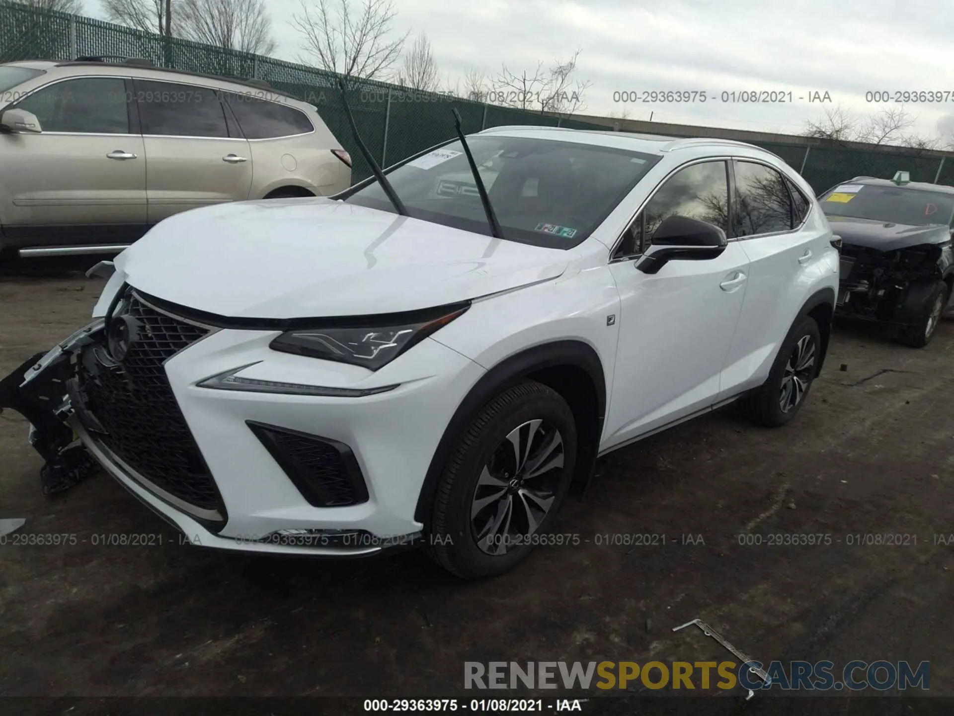 2 Photograph of a damaged car JTJSARDZ2L5015851 LEXUS NX 2020