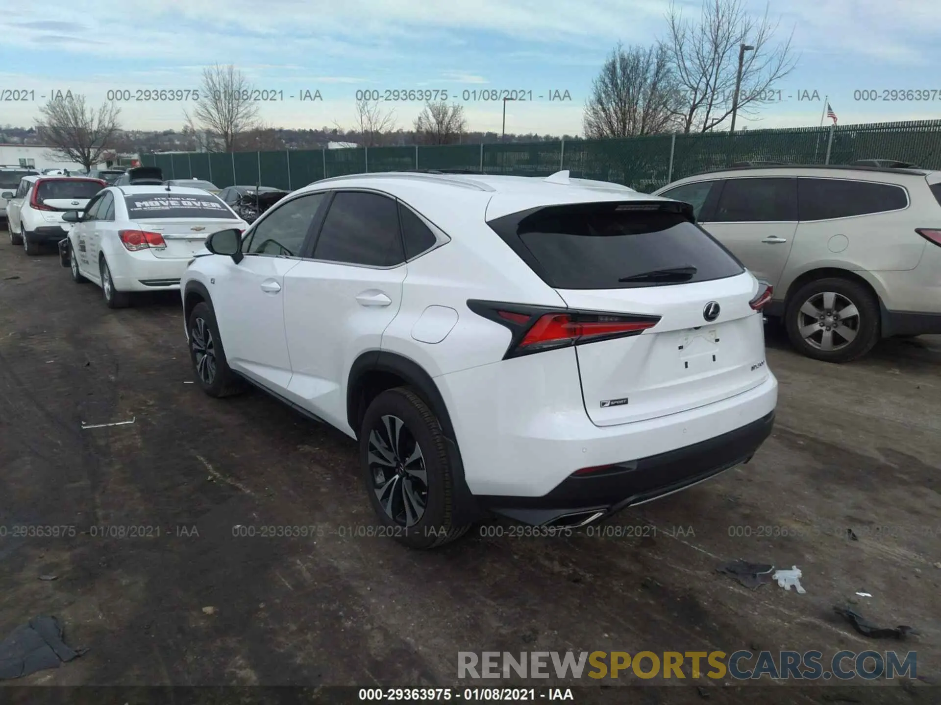 3 Photograph of a damaged car JTJSARDZ2L5015851 LEXUS NX 2020
