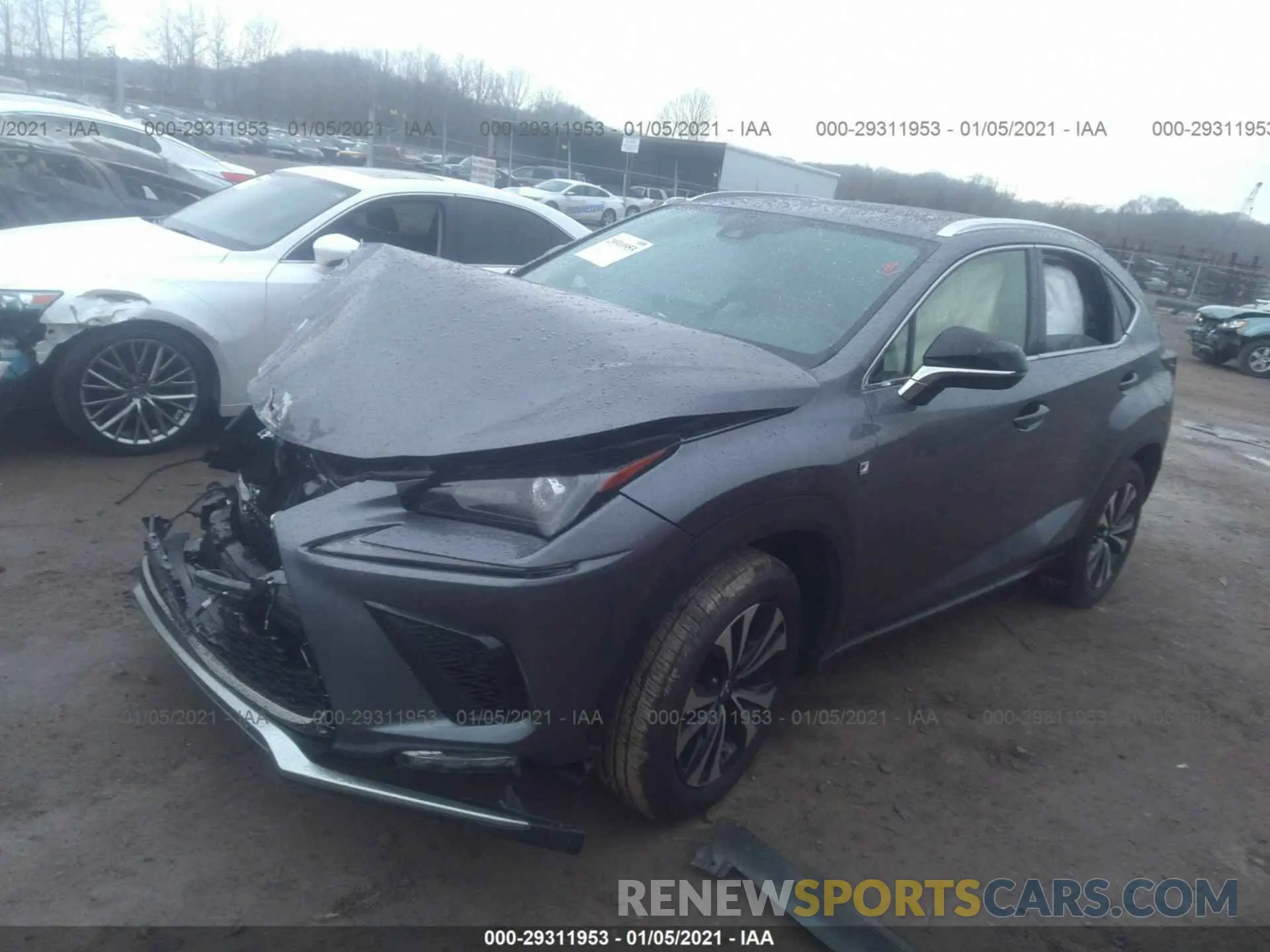 2 Photograph of a damaged car JTJSARDZ8L2222021 LEXUS NX 2020
