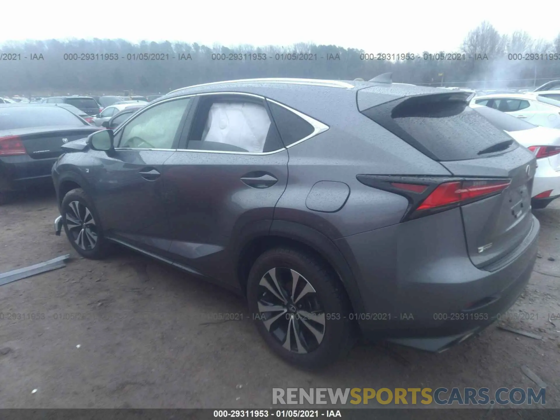 3 Photograph of a damaged car JTJSARDZ8L2222021 LEXUS NX 2020