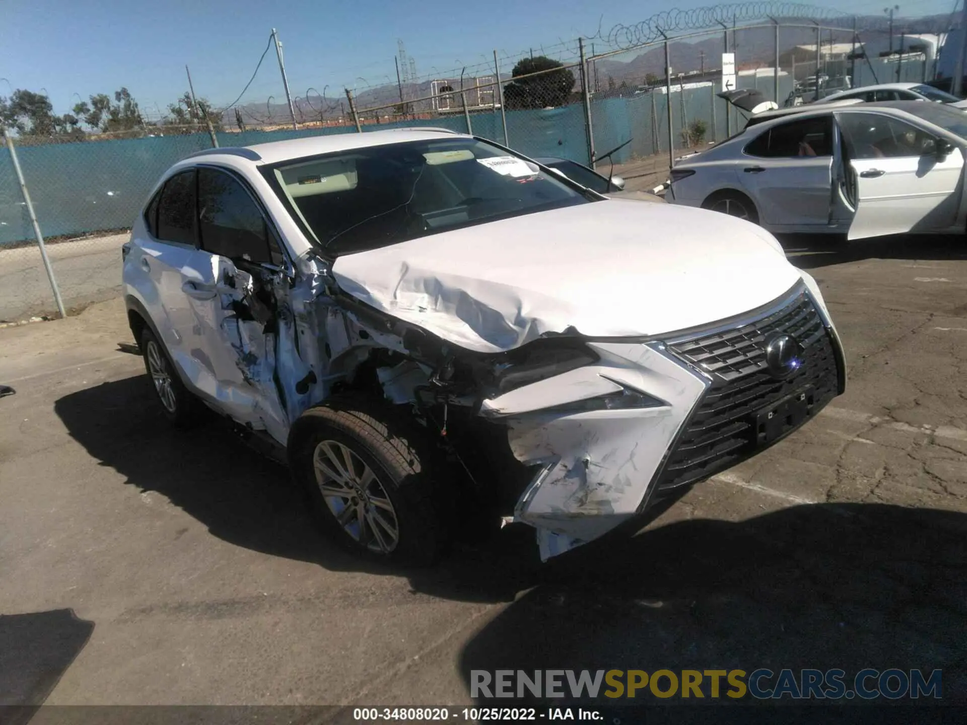 1 Photograph of a damaged car JTJDARBZ1M5033304 LEXUS NX 2021