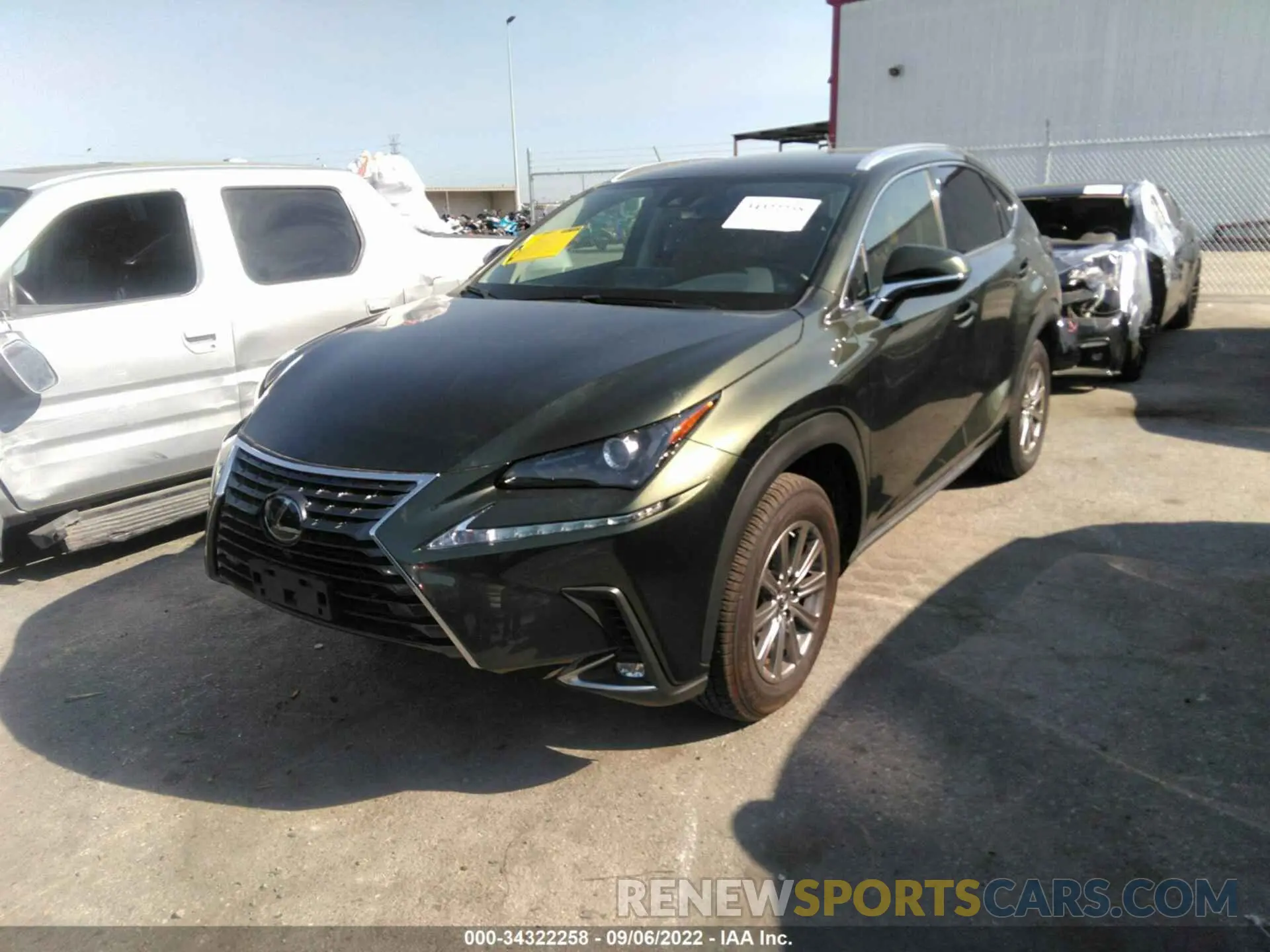2 Фотография поврежденного автомобиля JTJDARBZ3M2184856 LEXUS NX 2021