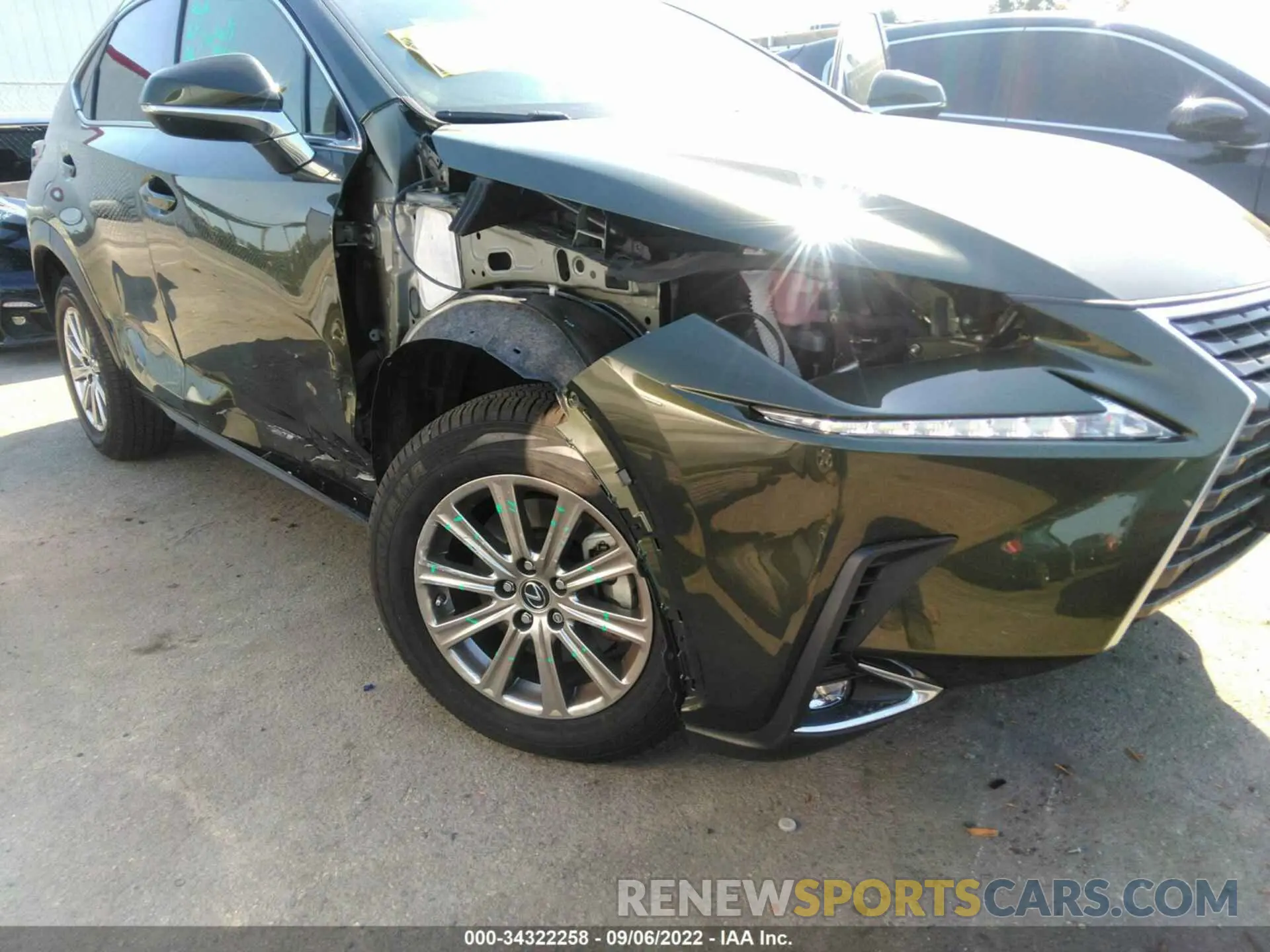 6 Фотография поврежденного автомобиля JTJDARBZ3M2184856 LEXUS NX 2021