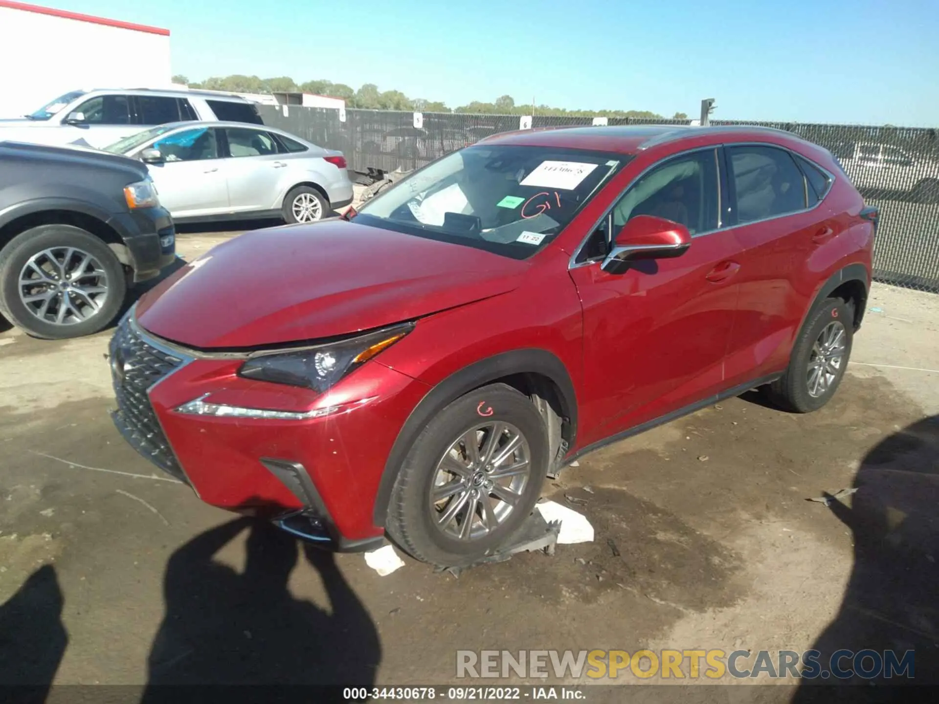 2 Photograph of a damaged car JTJDARBZ6M5020886 LEXUS NX 2021
