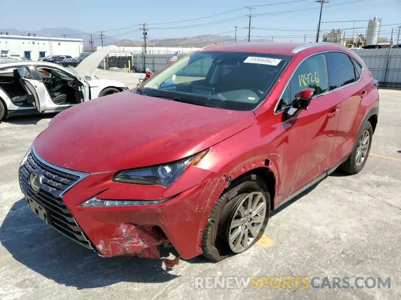 2 Фотография поврежденного автомобиля JTJDARBZ8M5027502 LEXUS NX 2021