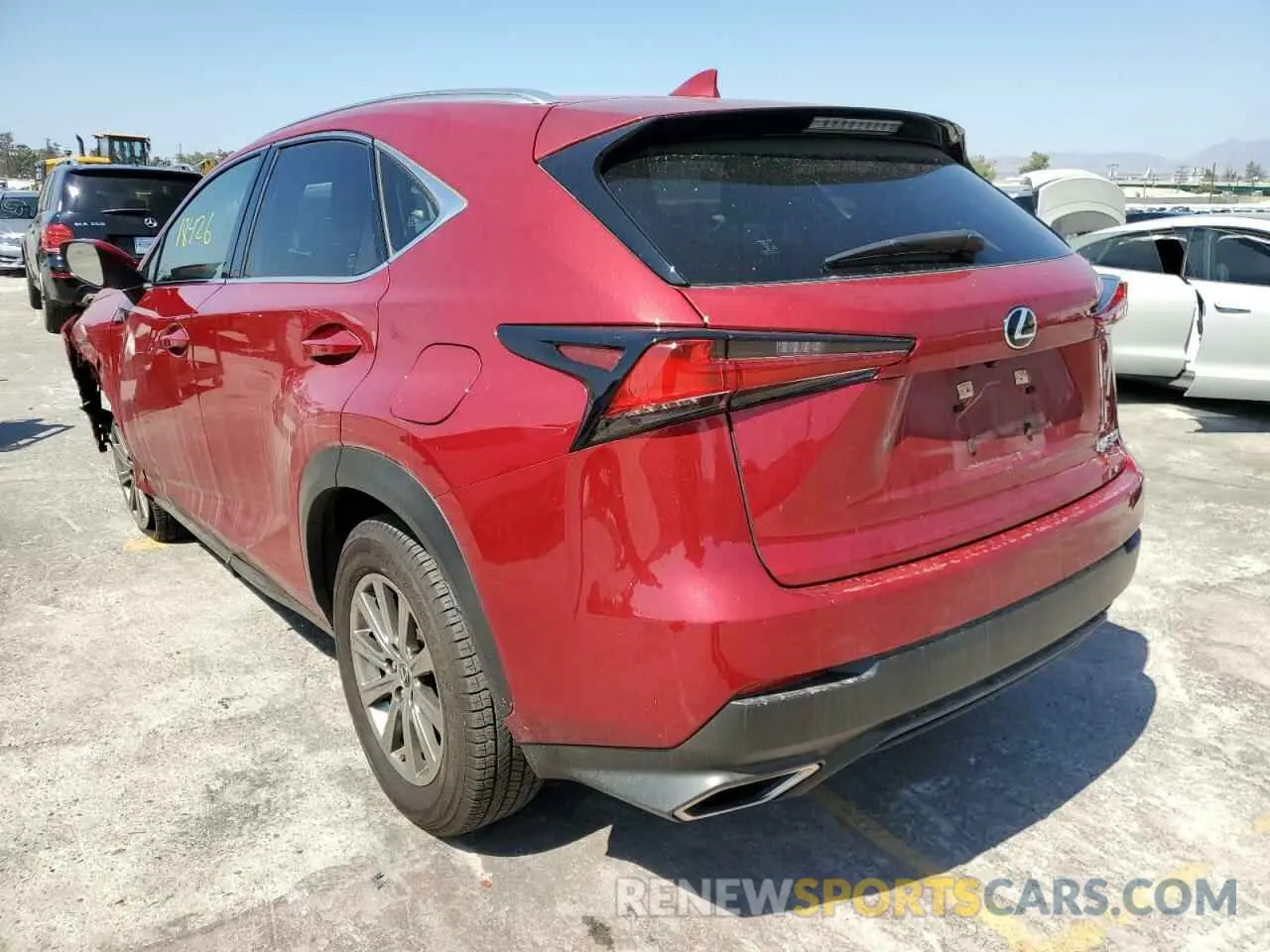 3 Фотография поврежденного автомобиля JTJDARBZ8M5027502 LEXUS NX 2021